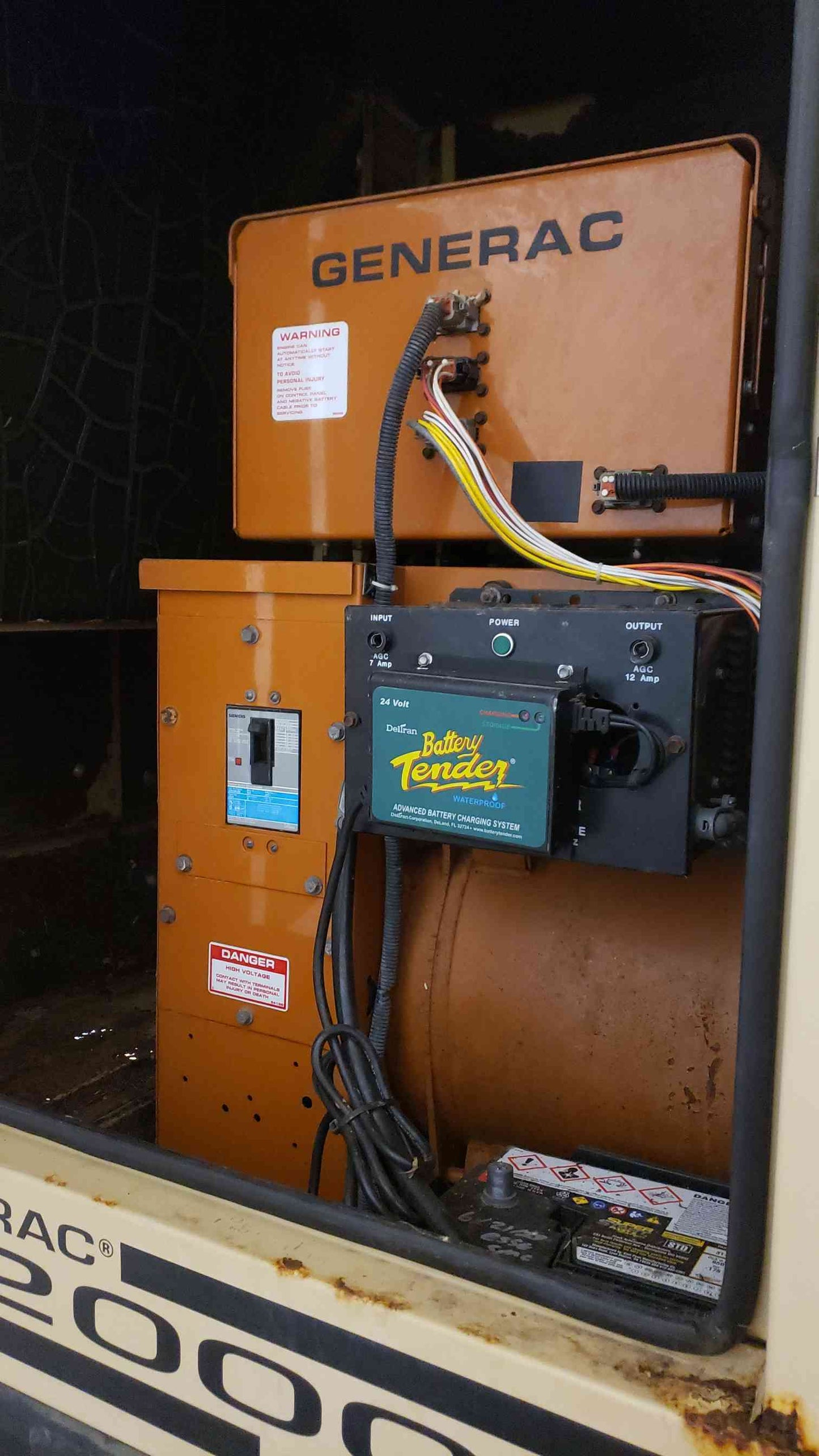 60KW Generac 3.7L Mitsubishi Generator 1PH Diesel 865Hrs TESTED (SKU:103131)(103131)