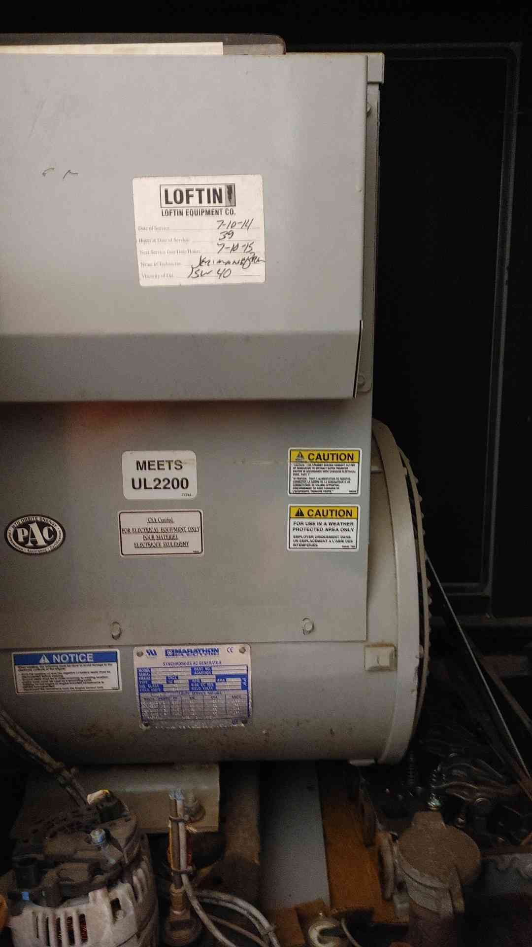 30KW MTU John Deere 4024TF 1PH Diesel AS-IS / Parts / Not Working(103177)
