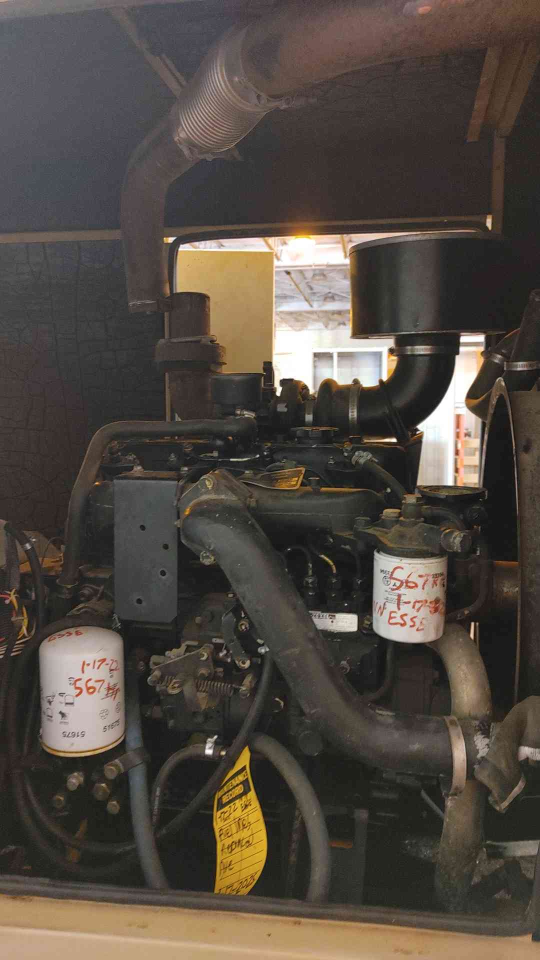 50KW Generac 1PH Diesel AS-IS Not Working "Rollover Damage"(103187)