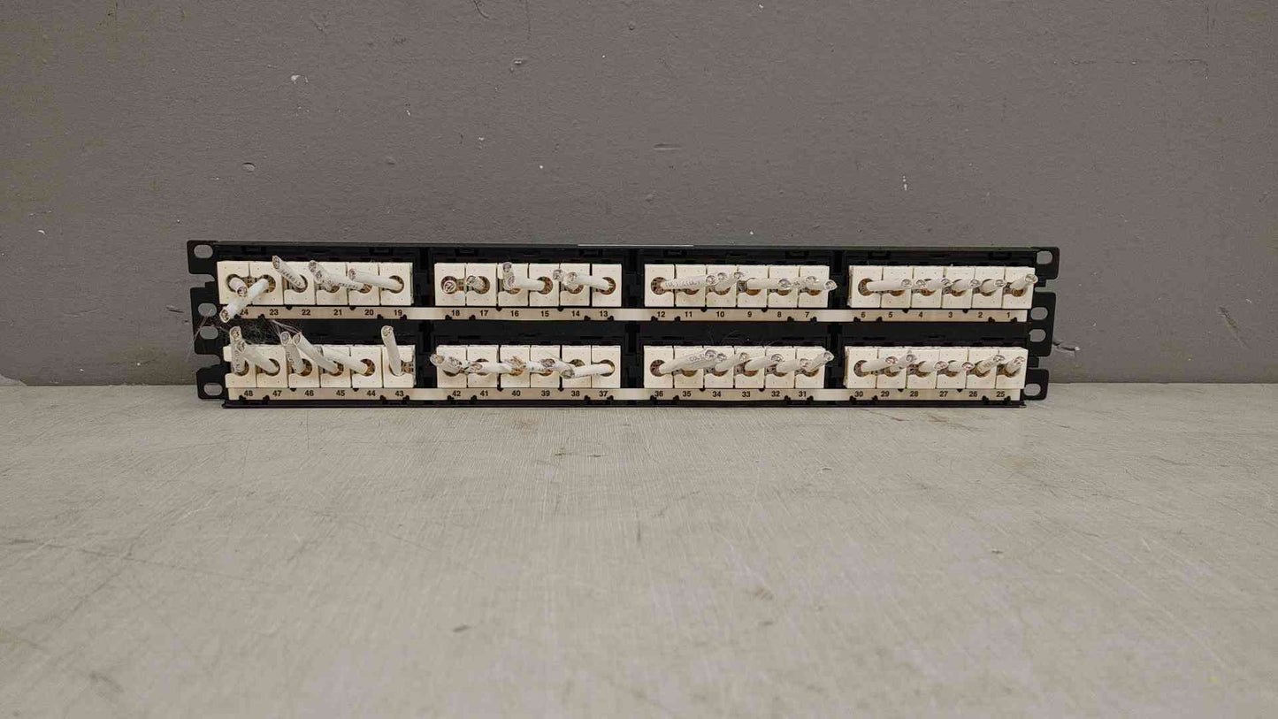 *Pickup Only* Panduit DP48688TGY Patch Panel,Cat 6,Rack Mt,48 Port(103295)