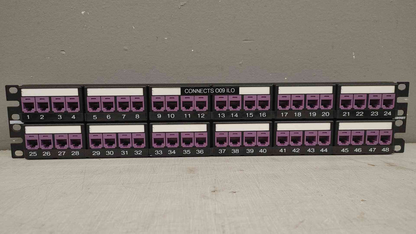 *Pickup Only* Panduit DP48688TGY Patch Panel,Cat 6,Rack Mt,48 Port(103295)