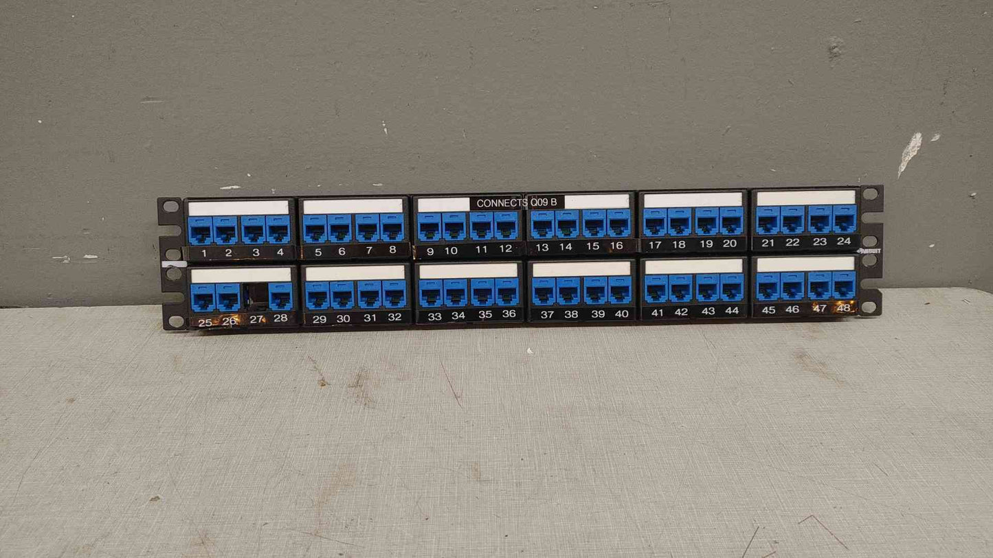 *Pickup Only* Panduit DP48688TGY Patch Panel,Cat 6,Rack Mt,48 Port(103295)