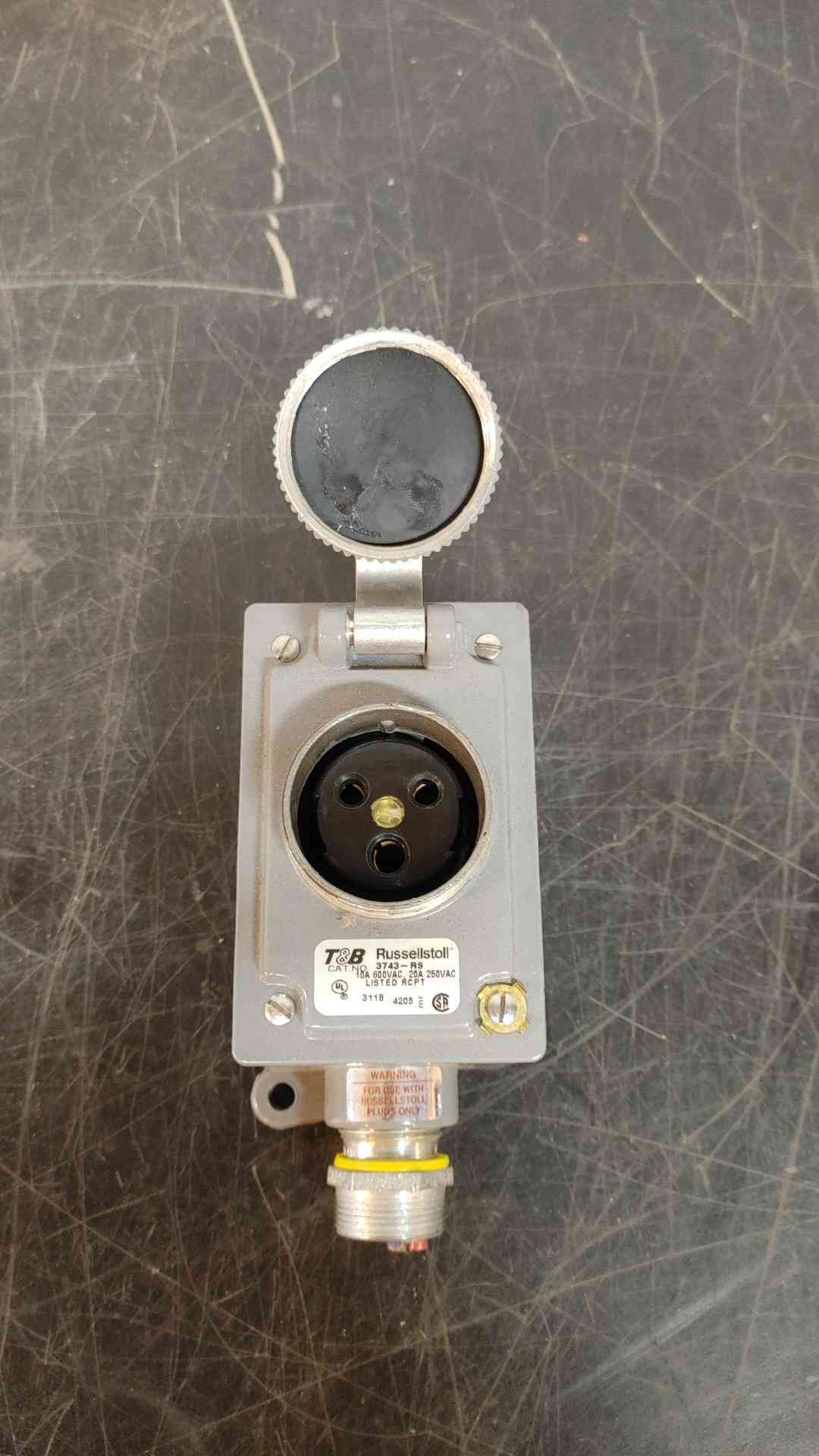 Russellstoll Plug Receptacle 10A 600VAC 20A 250VAC 3743-RS(103343)