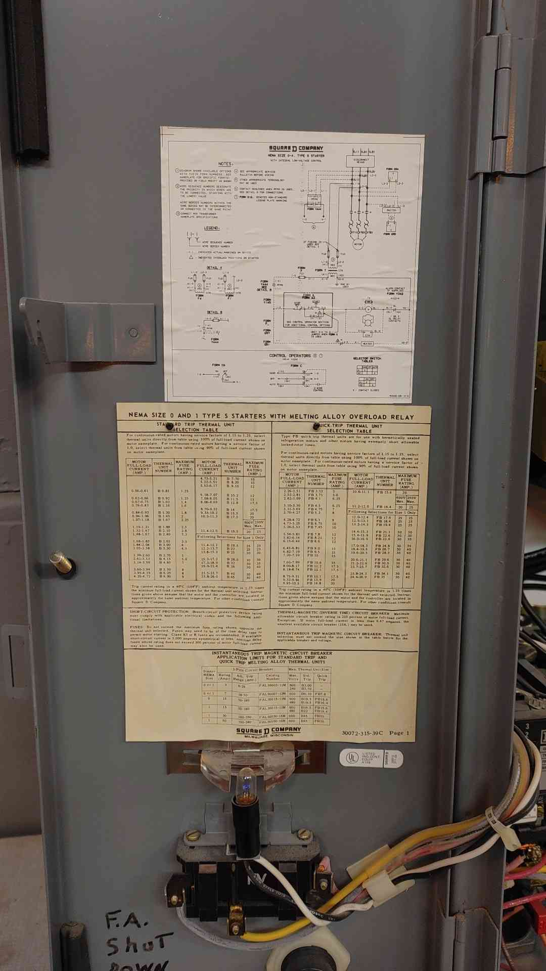 Square D Starter NEMA Size 1 Circuit Breaker 15A 1334067A(103401)