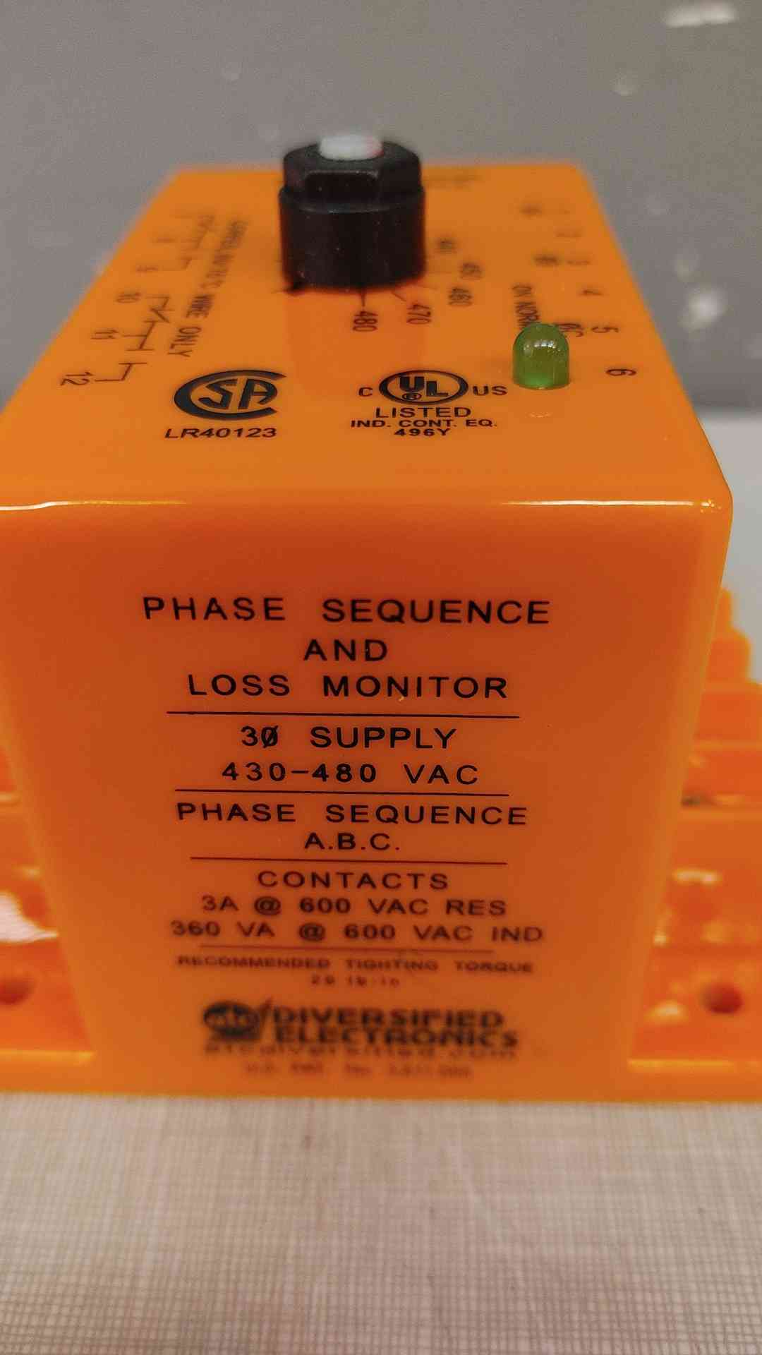 ATC Phase Monitor 3PH 430-480VAC SLA-440-ALE(103503)