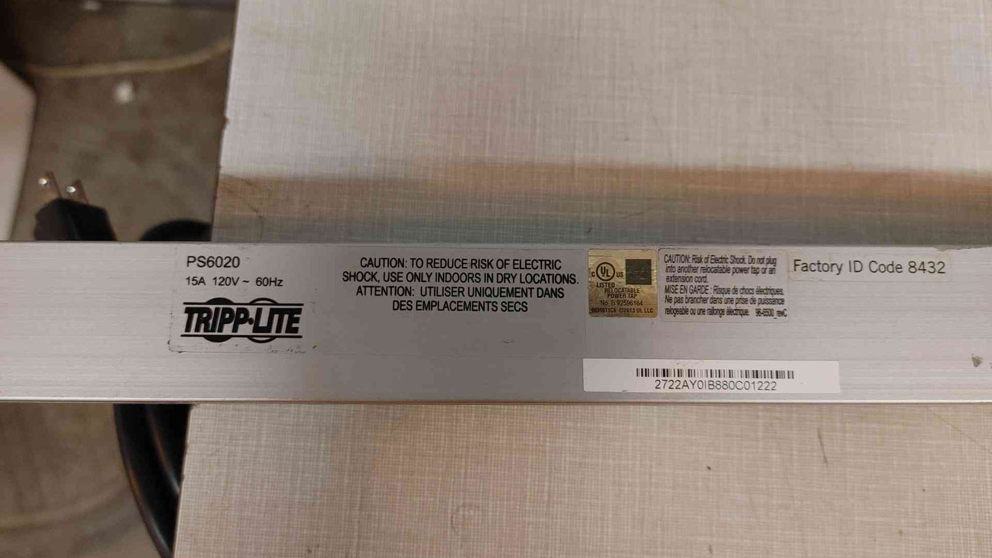 *Pickup Only* 1PH PDU TrippLite 15A 120V PS6020(103475)