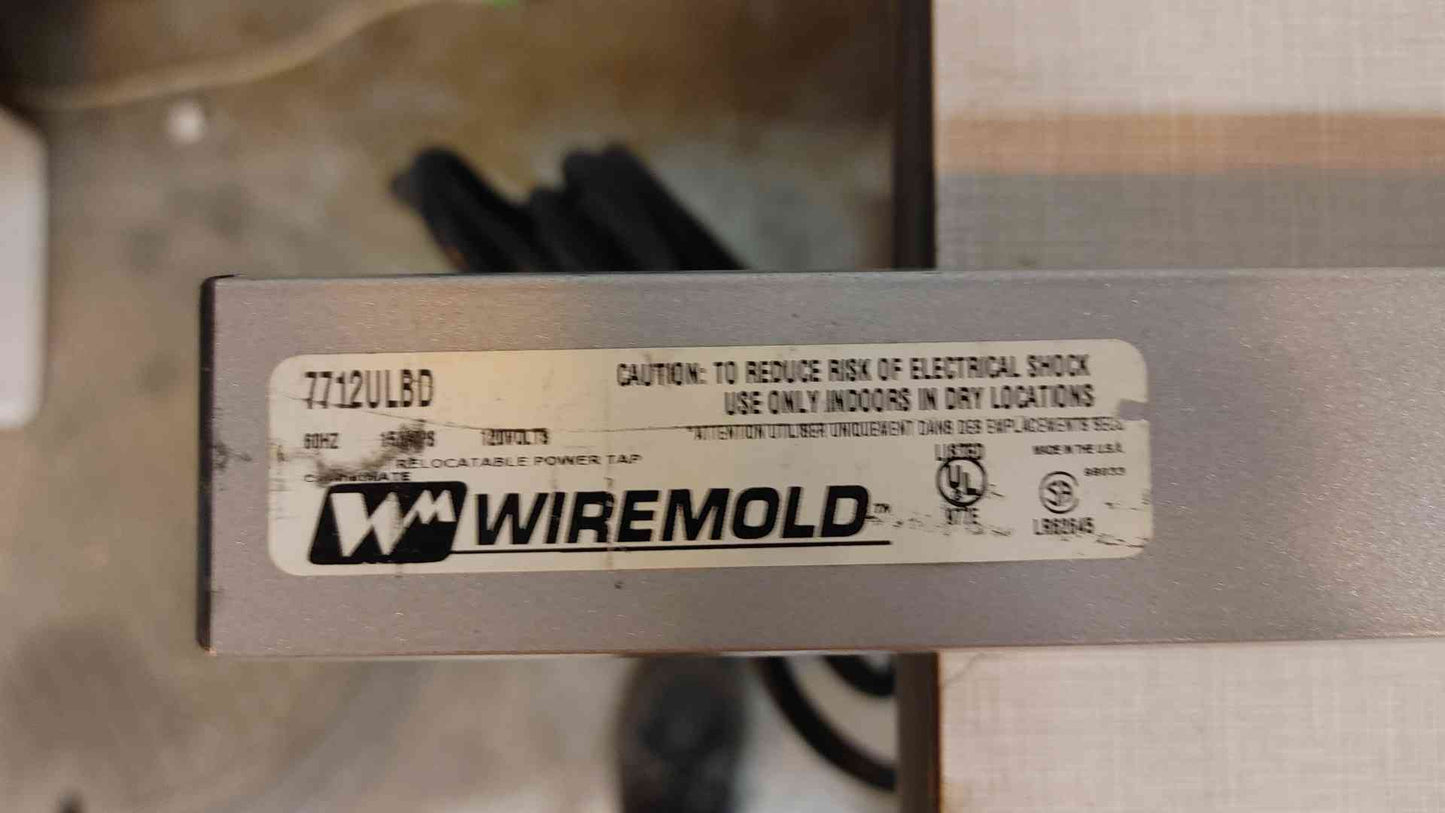 1PH Wiremold PDU Strip 120V 15A 7712ULBD(103476)
