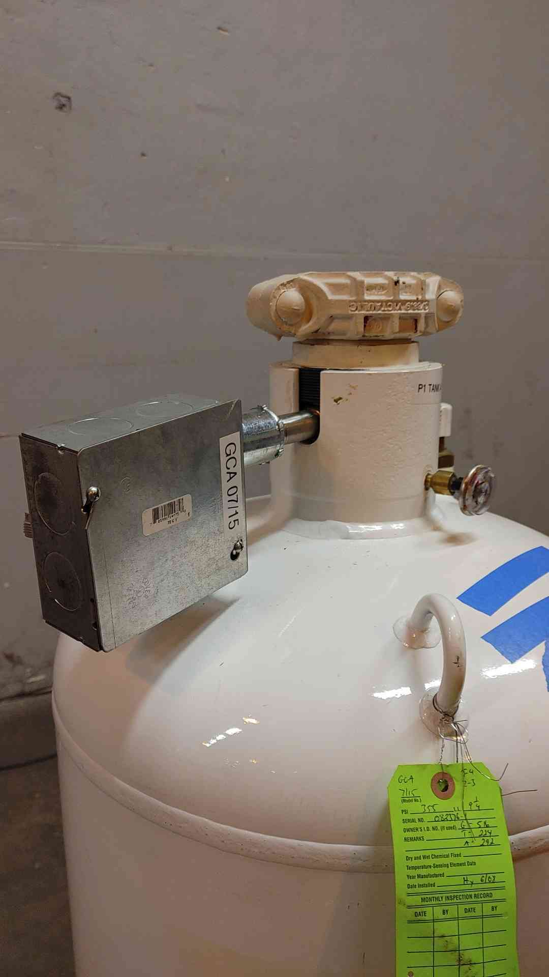 Fike Fire Suppression Cylinder FE-227 292Lbs Agent Weight FM-200(103513)