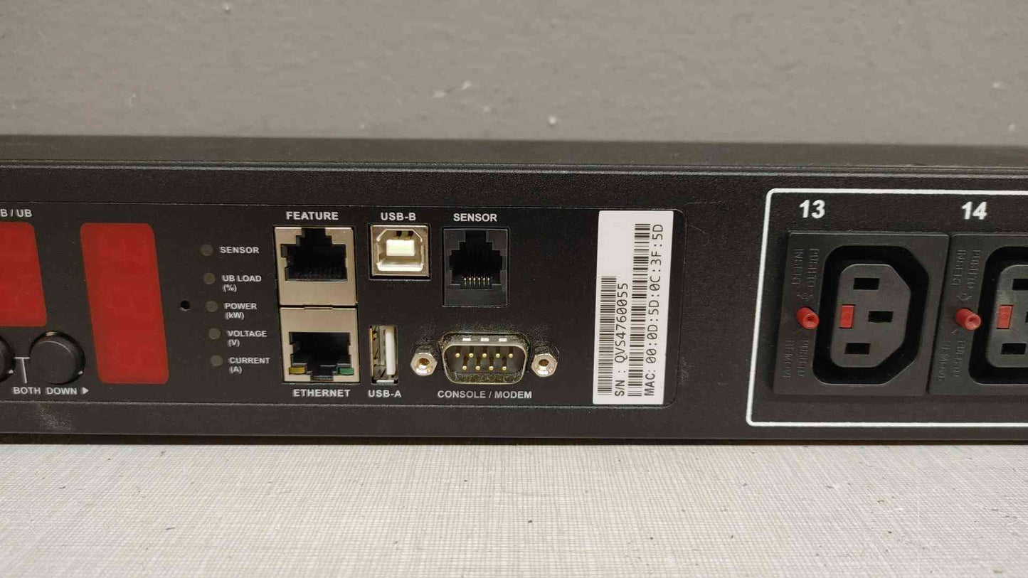 Raritan PDU Strip 208 240VAC 48A PX2(103665)