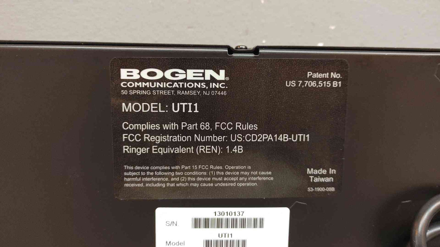 *Pickup Only* Bogen Universal Telephone Paging Interface UTI1(103985)