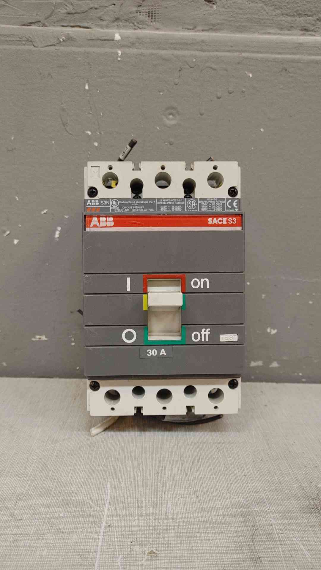 ABB Circuit Breaker 2 Pole 30A 400VAC S3N(104045)