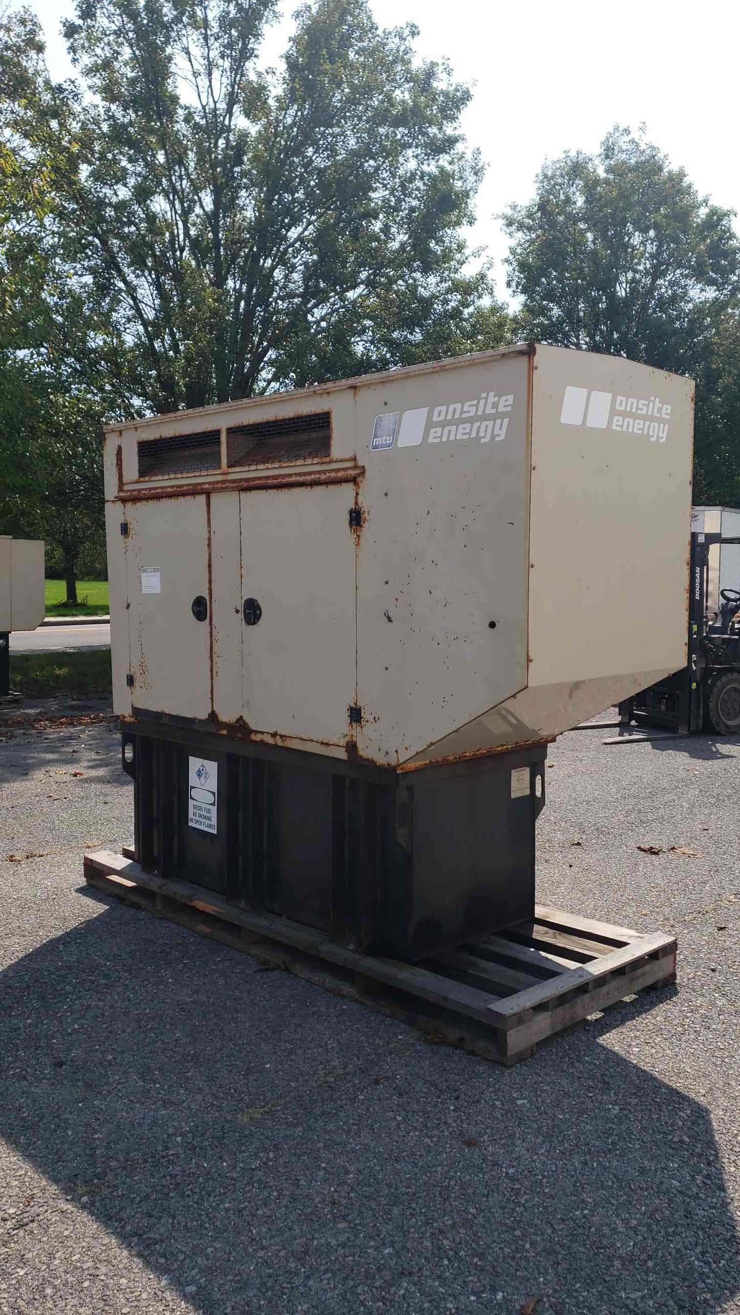 60KW Onsite MTU Diesel Generator 1&3PH 1132Hrs D60FGJ6T3 TESTED(104137)