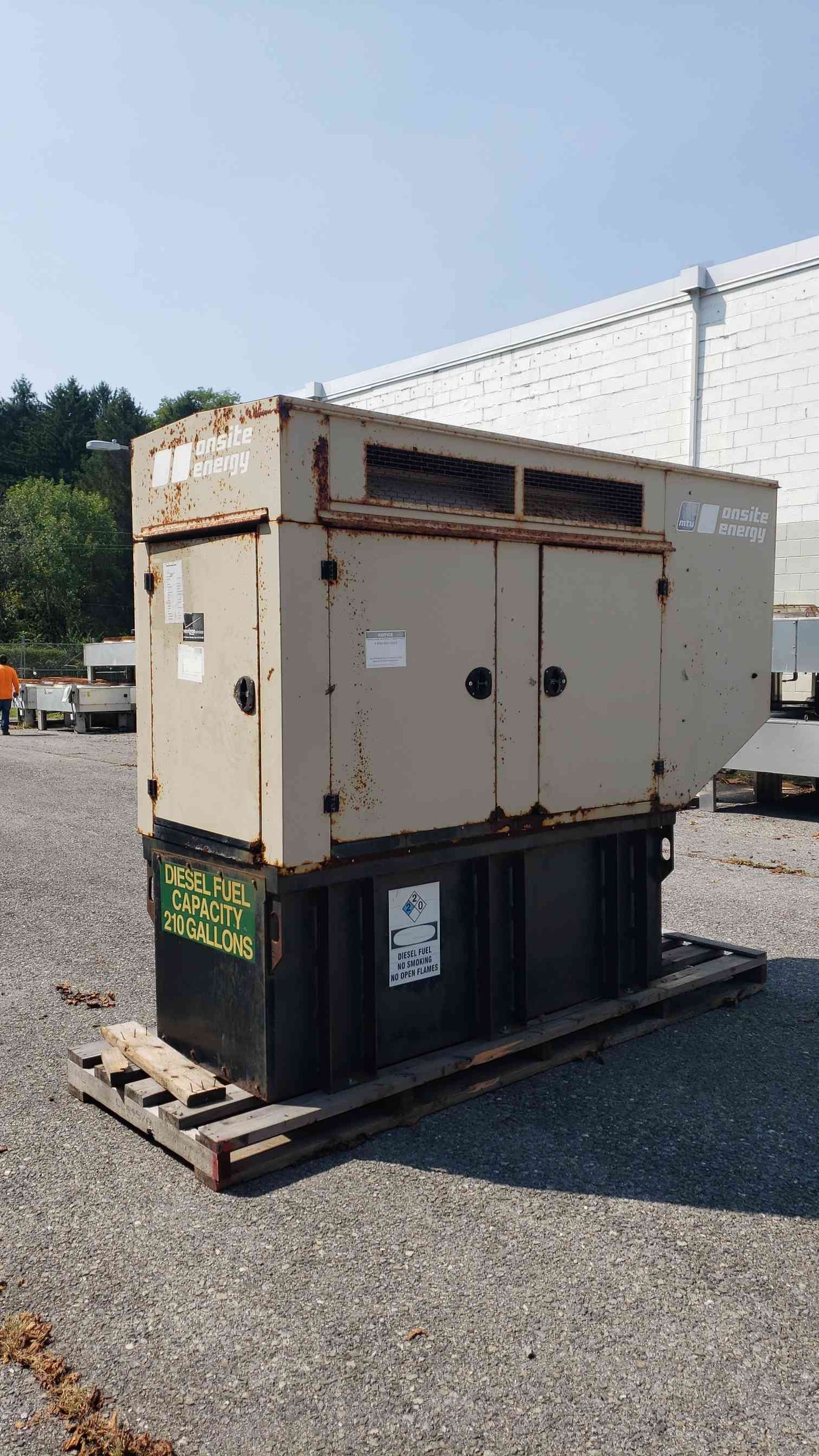 60KW Onsite MTU Diesel Generator 1&3PH 1132Hrs D60FGJ6T3 TESTED(104137)