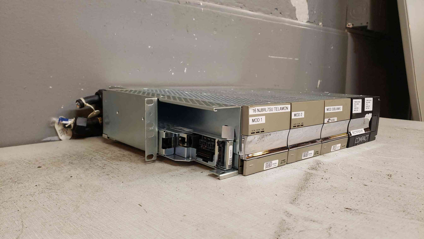 Elltek Rectifier Shelf 100-240VAC 15A/Feed 120ADC CK41-ANL-VC Populated(104144)