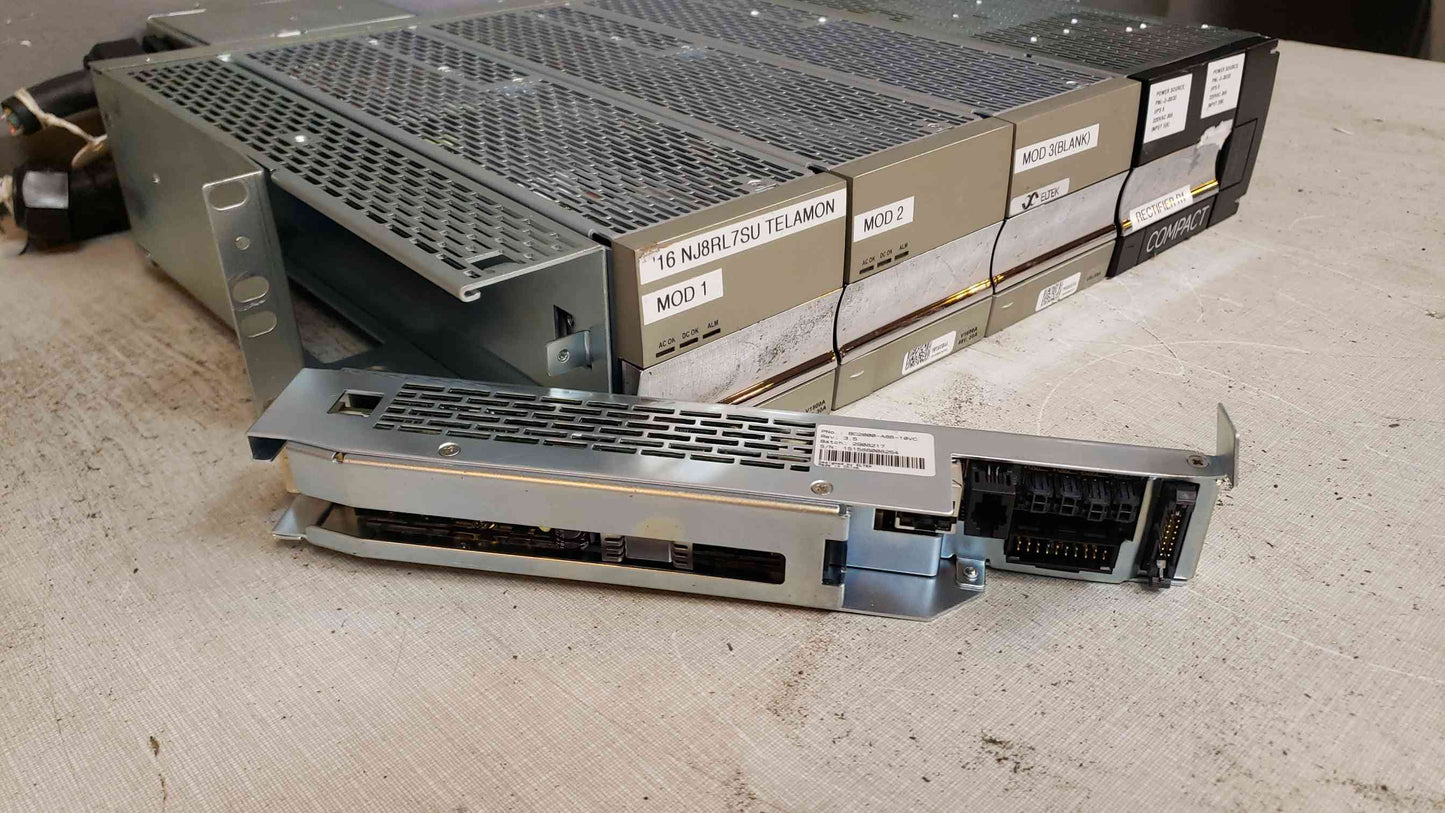 Elltek Rectifier Shelf 100-240VAC 15A/Feed 120ADC CK41-ANL-VC Populated(104144)
