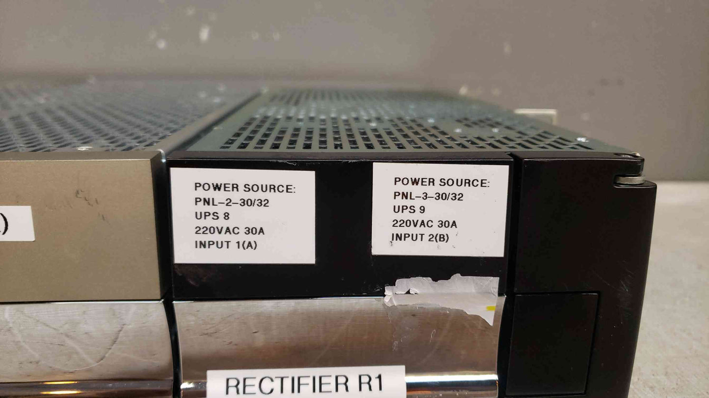 Elltek Rectifier Shelf 100-240VAC 15A/Feed 120ADC CK41-ANL-VC Populated(104144)