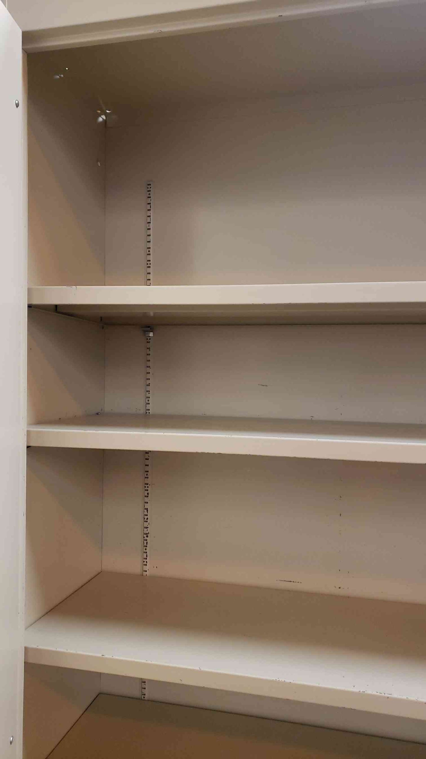 7' Tall Dual Door Cabinet Metal Lab Casework with Shelves(104145)