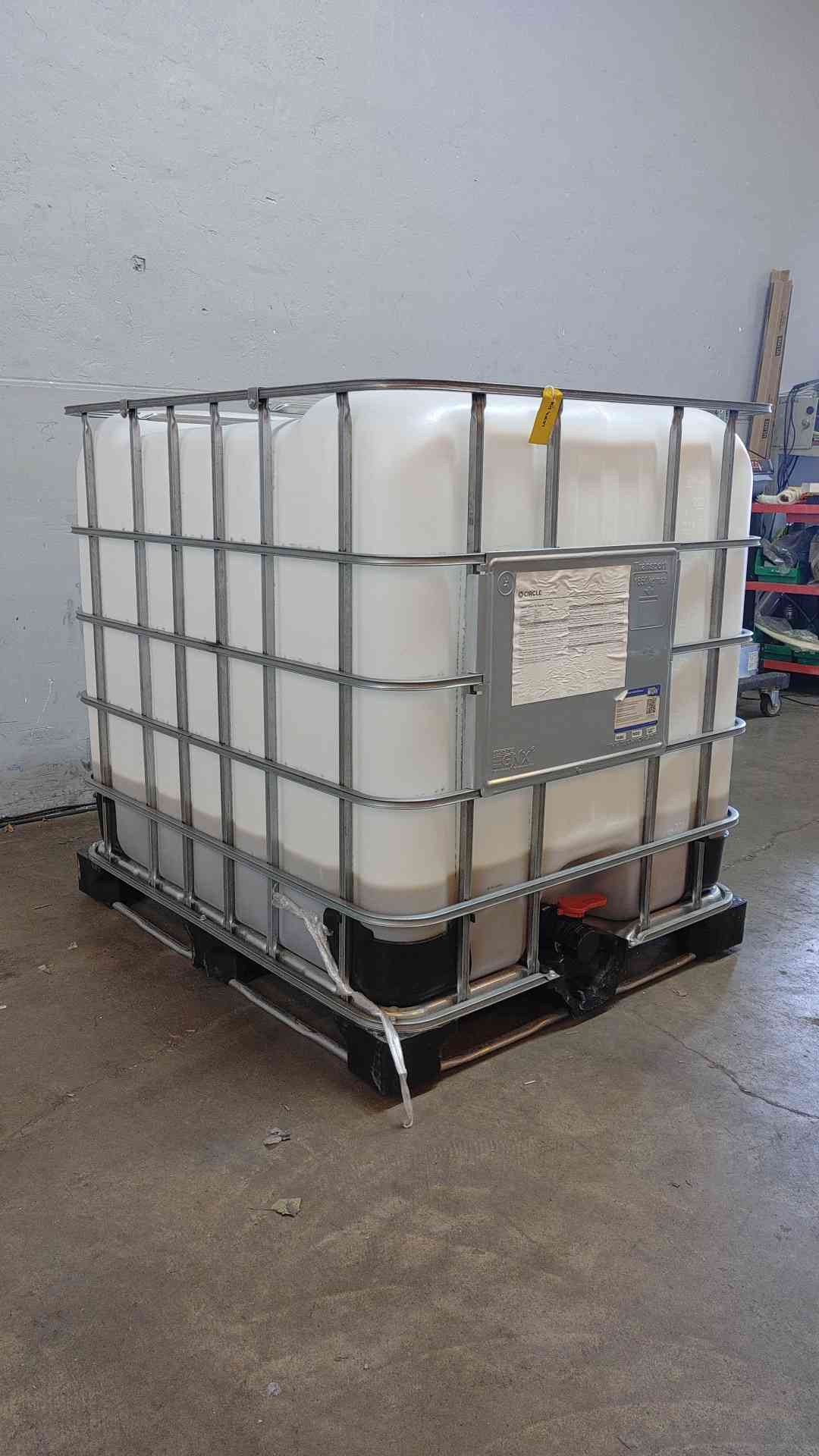 250L Tote Of Green Propylene Glycol 1/5 Full