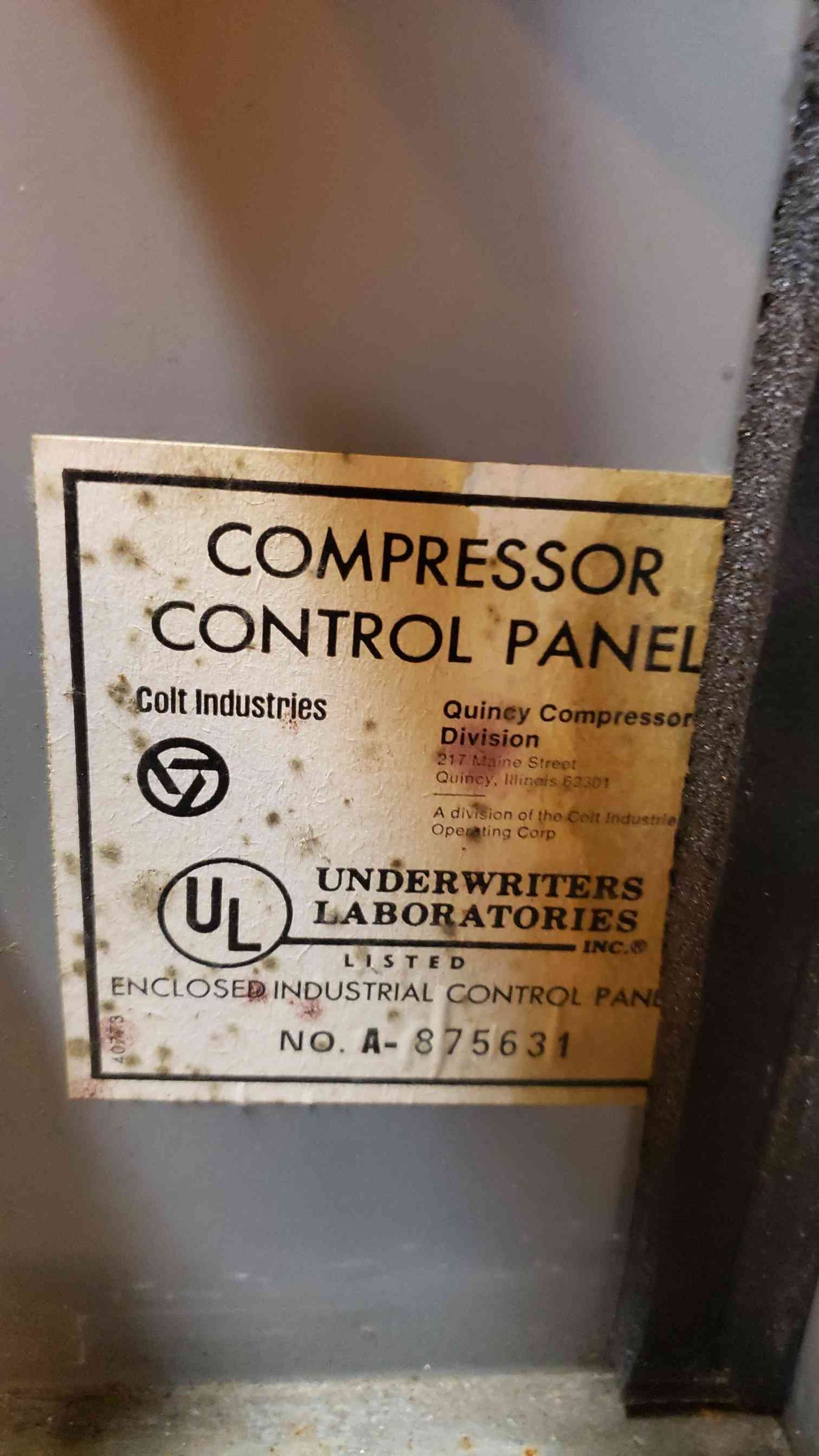Compressed Air & Gas Institute Large Air Compressor 200 PSI(104853)