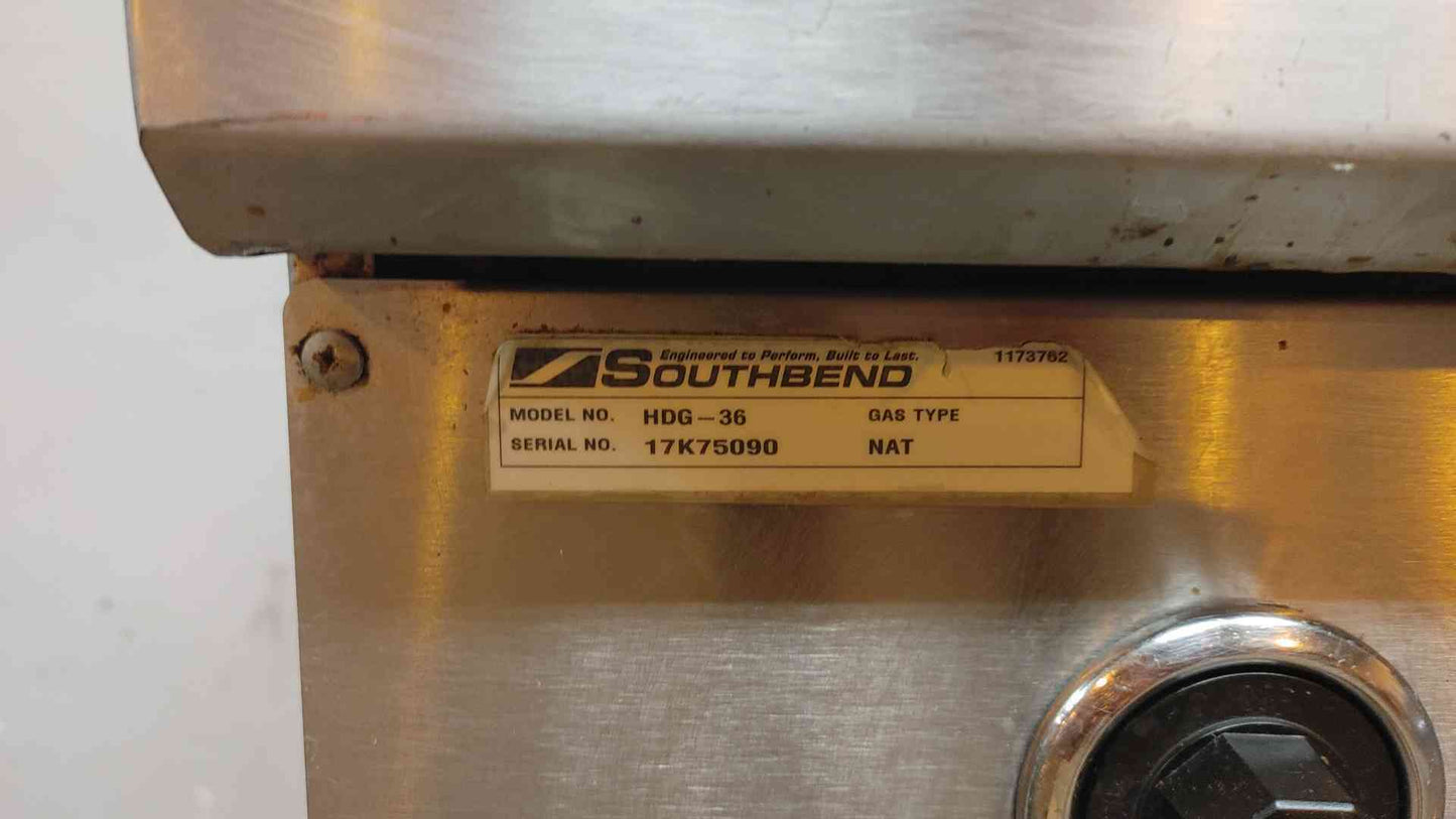 Southbend HDG-36 36" Natural Gas Countertop Griddle - 90,000 BTU