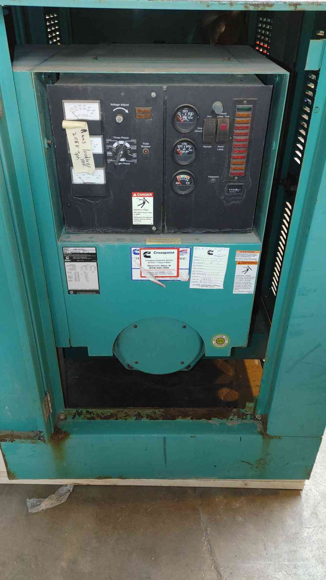 65KW Cummins GGHB-4479011 120/240 195A 3PH NG/LP 399.9 Hrs. Load Tested