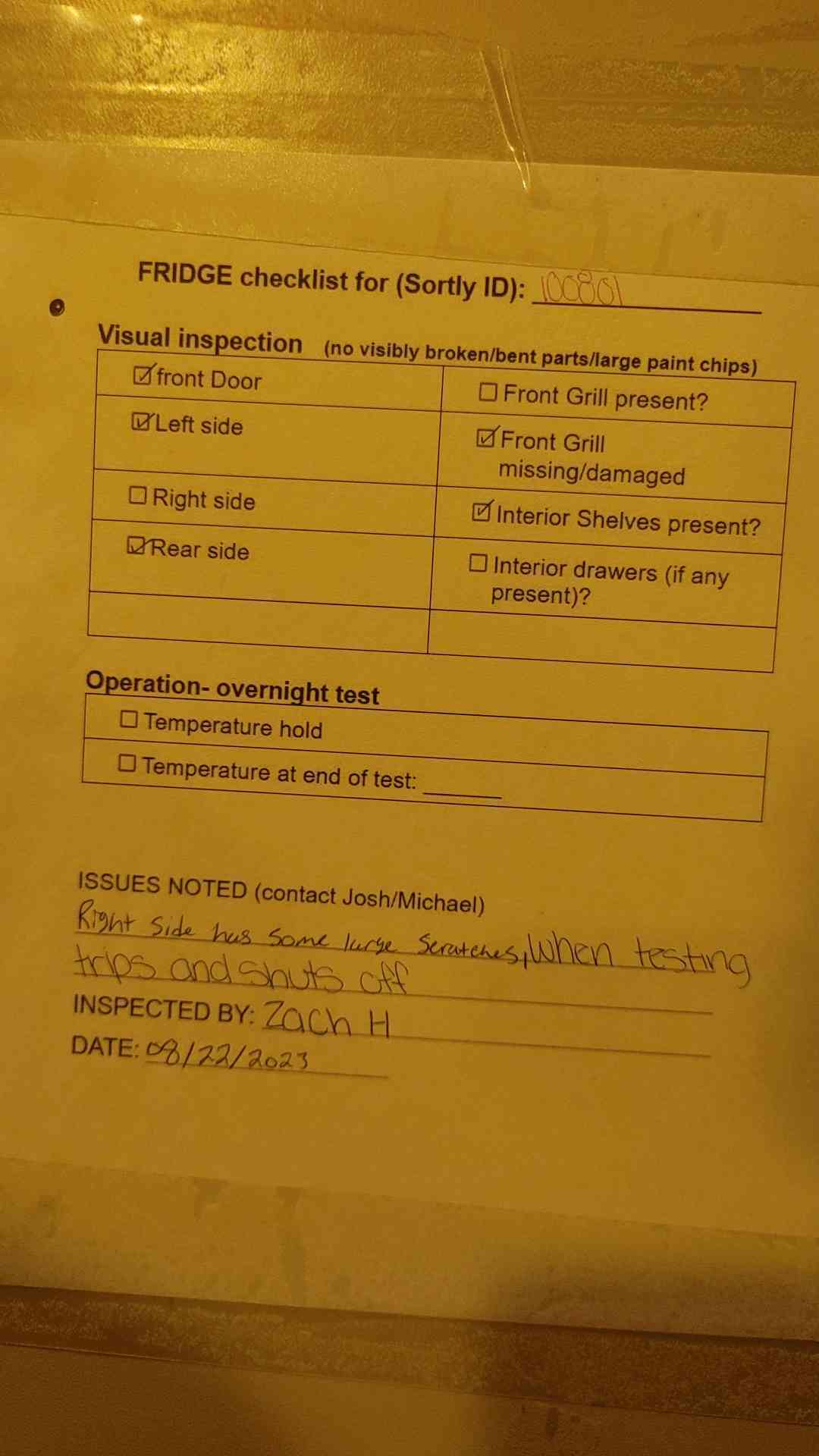 AS-IS Forma Scientific 8523 Bio Freezer AS-IS (100801)