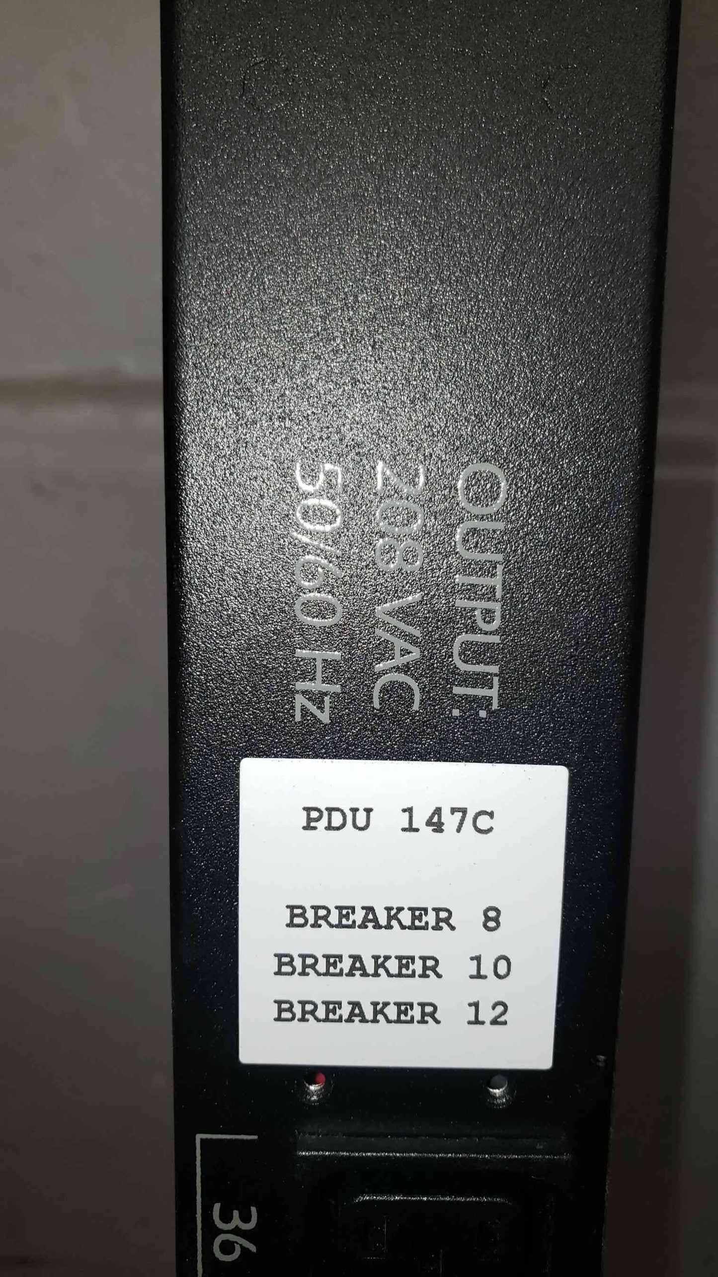 *Pickup Only* APC AP7868 36 PLUG MANAGED RACK PDU C13 C19 3FT CS 208V (SKU: 107369)