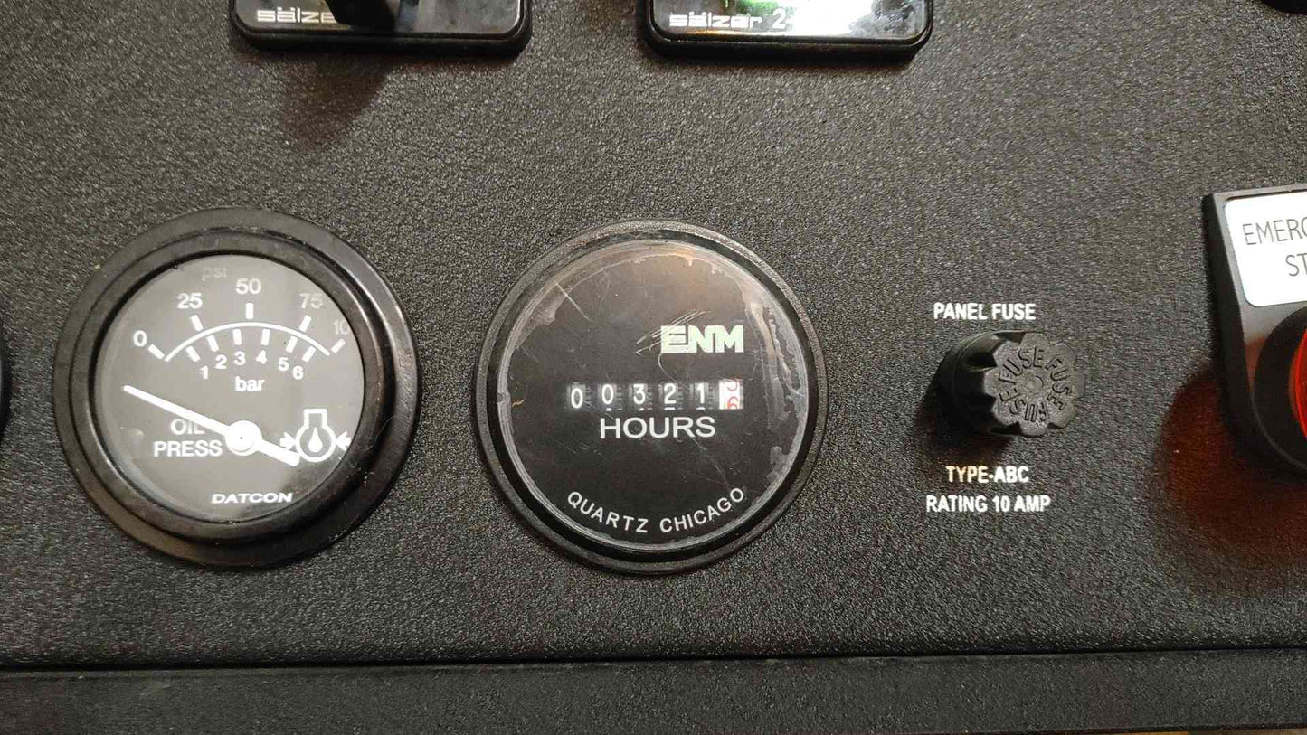 30KW MTU John Deere Diesel 4024 Generator 1PH 321Hrs D30FGJT4 TESTED