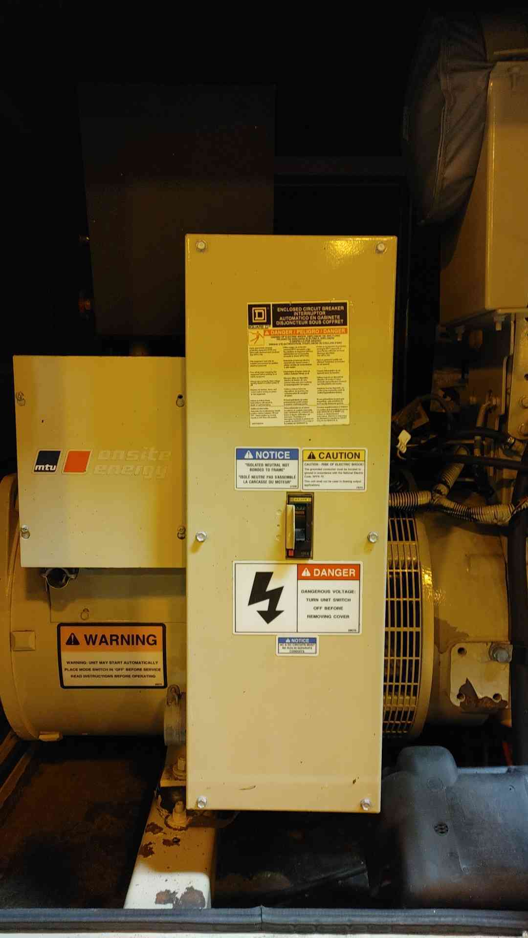 30KW MTU John Deere Diesel 4024 Generator 1PH 321Hrs D30FGJT4 TESTED