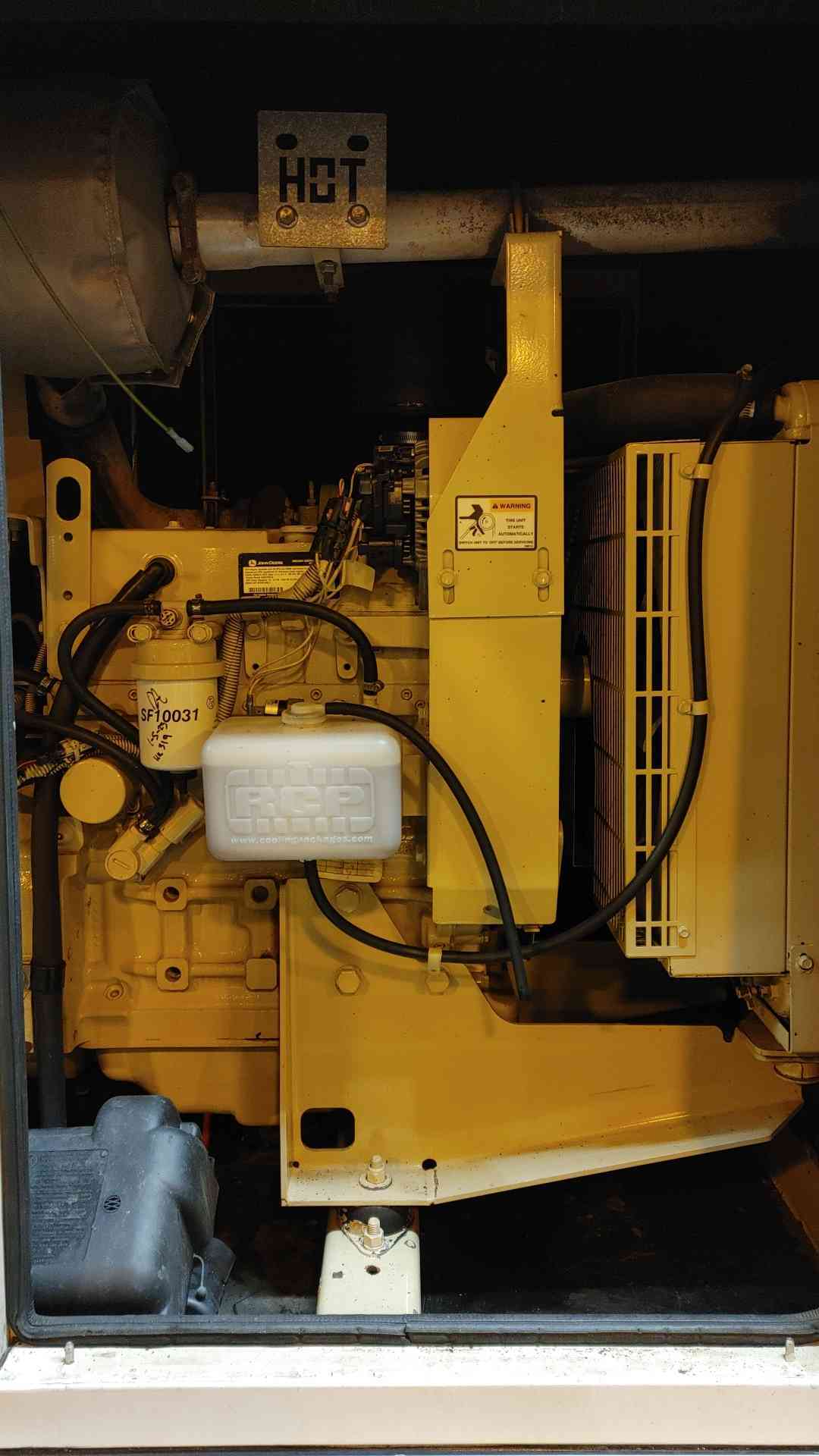 30KW MTU John Deere Diesel 4024 Generator 1PH 321Hrs D30FGJT4 TESTED