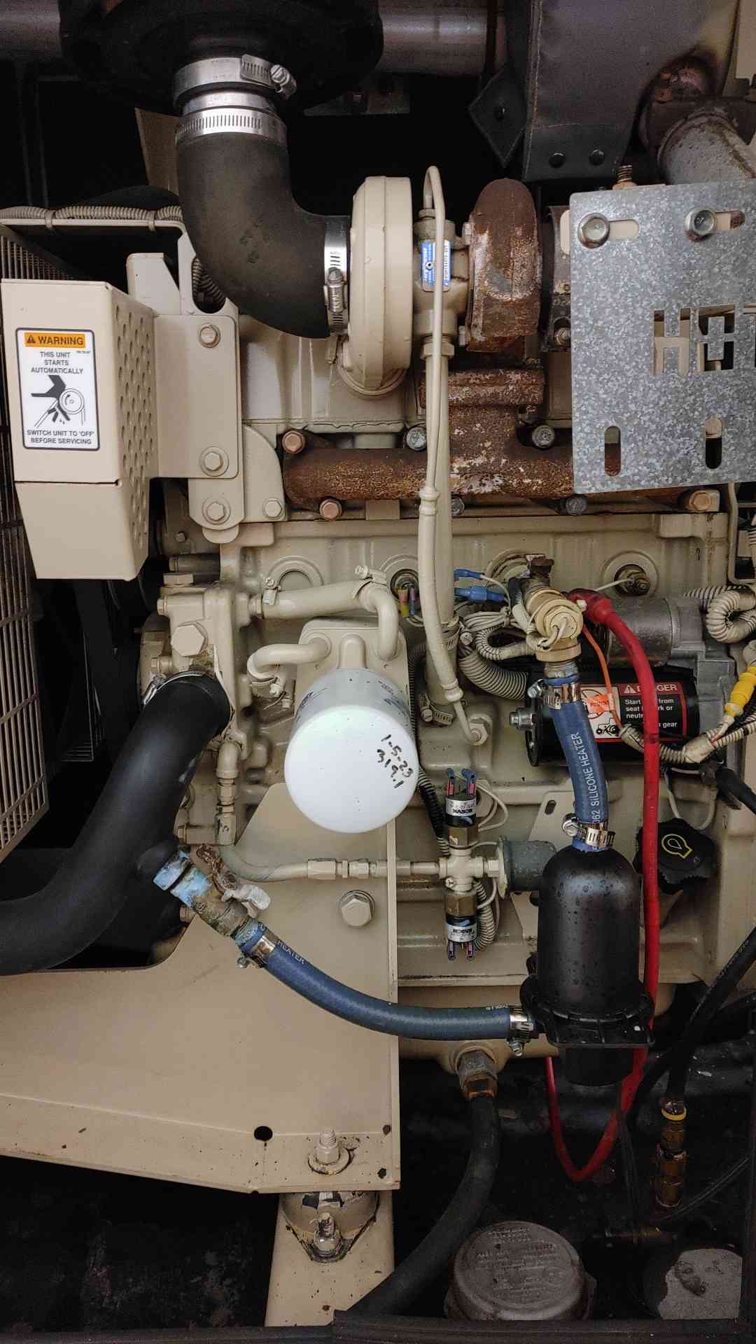 30KW MTU John Deere Diesel 4024 Generator 1PH 321Hrs D30FGJT4 TESTED