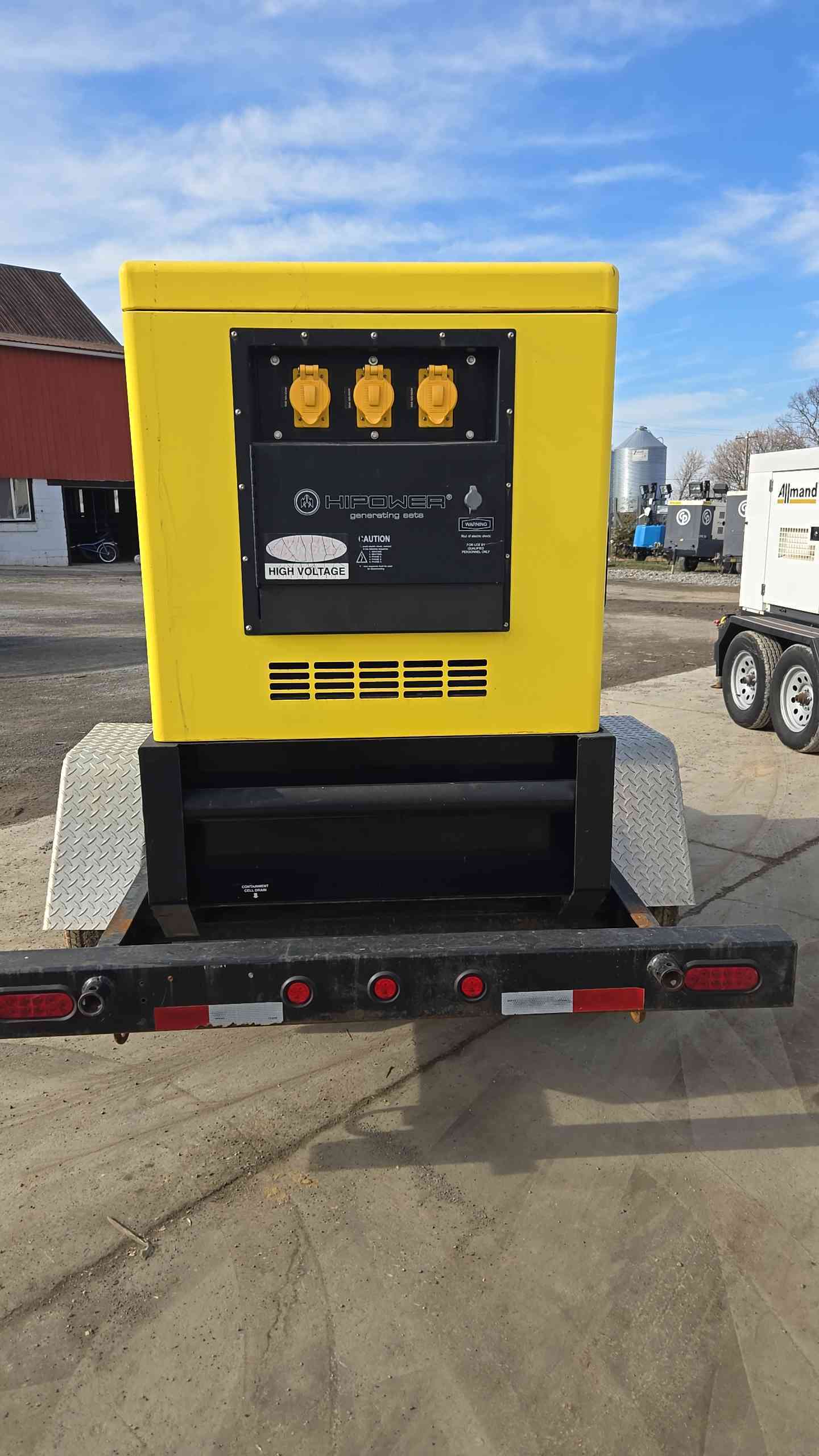 16.6KW/21KW HighPower Generator Trailerized 16,426 Hours LOAD TESTED '13