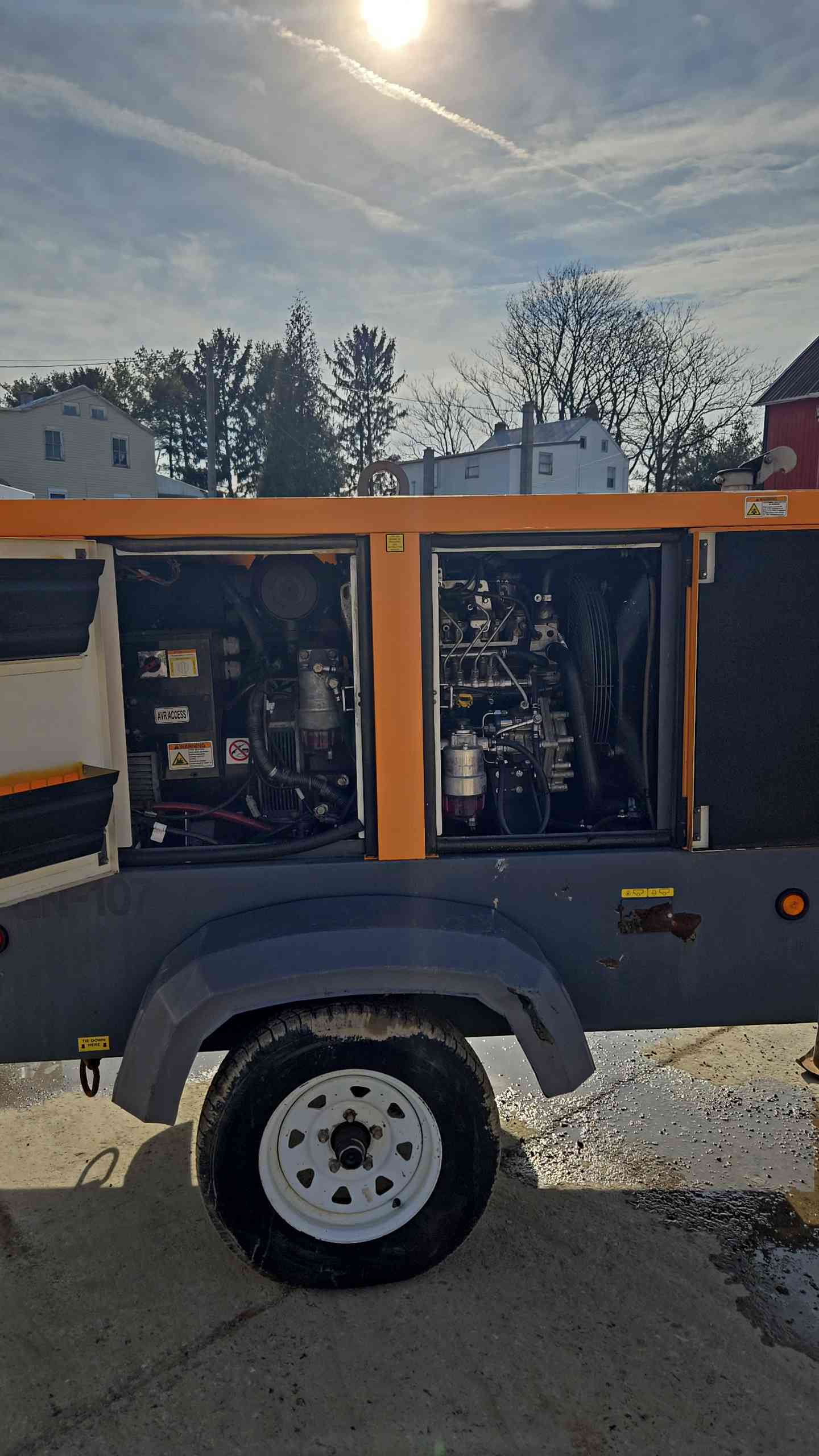 16KW 20KW QAS25 Atlas Copco Diesel Towable Generator 1&3PH 9033Hrs LOAD TESTED '17