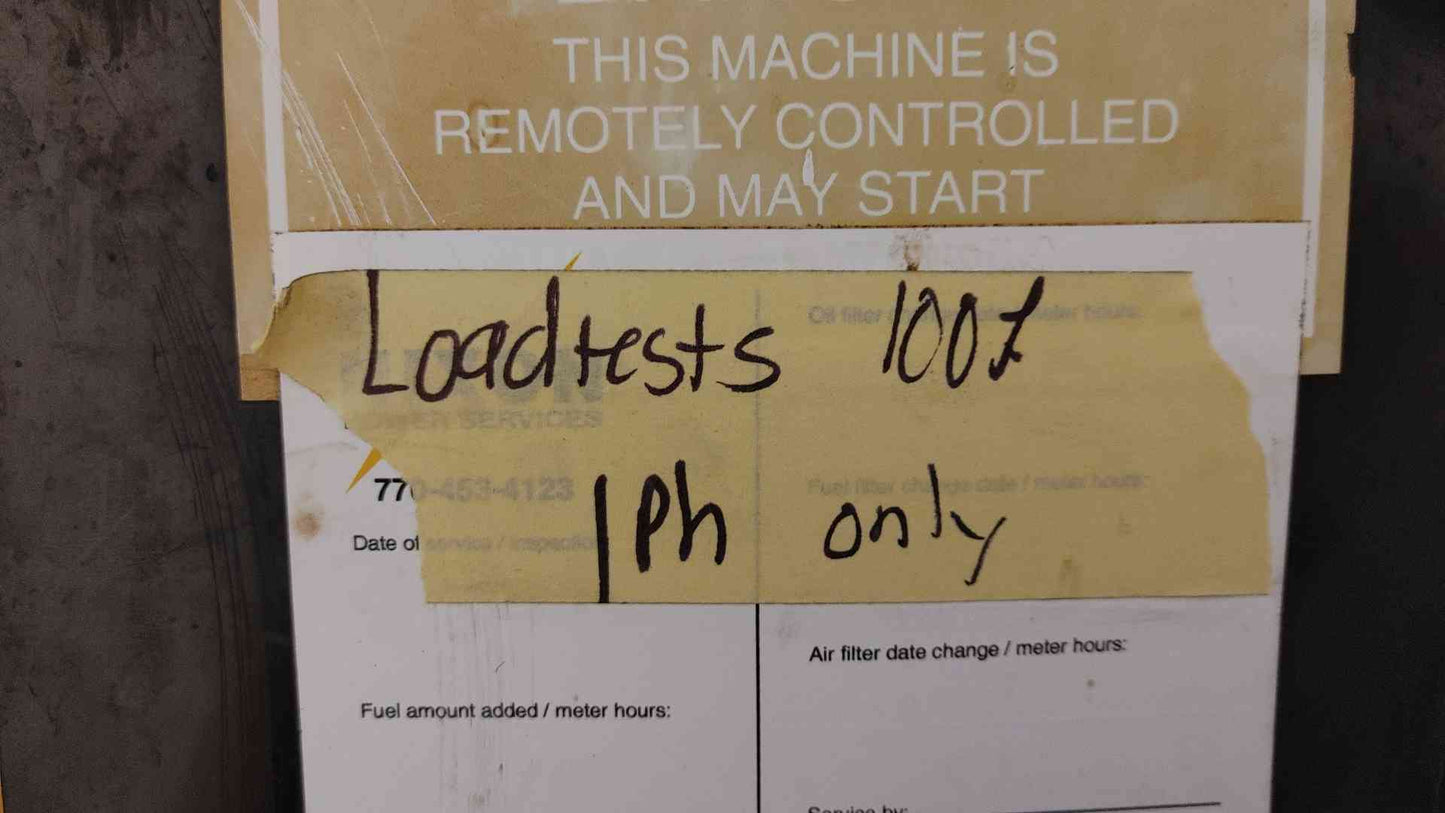 60KW Caterpillar Olympian Generator 1401Hrs 1PH Diesel 4001E C4.4 TESTED