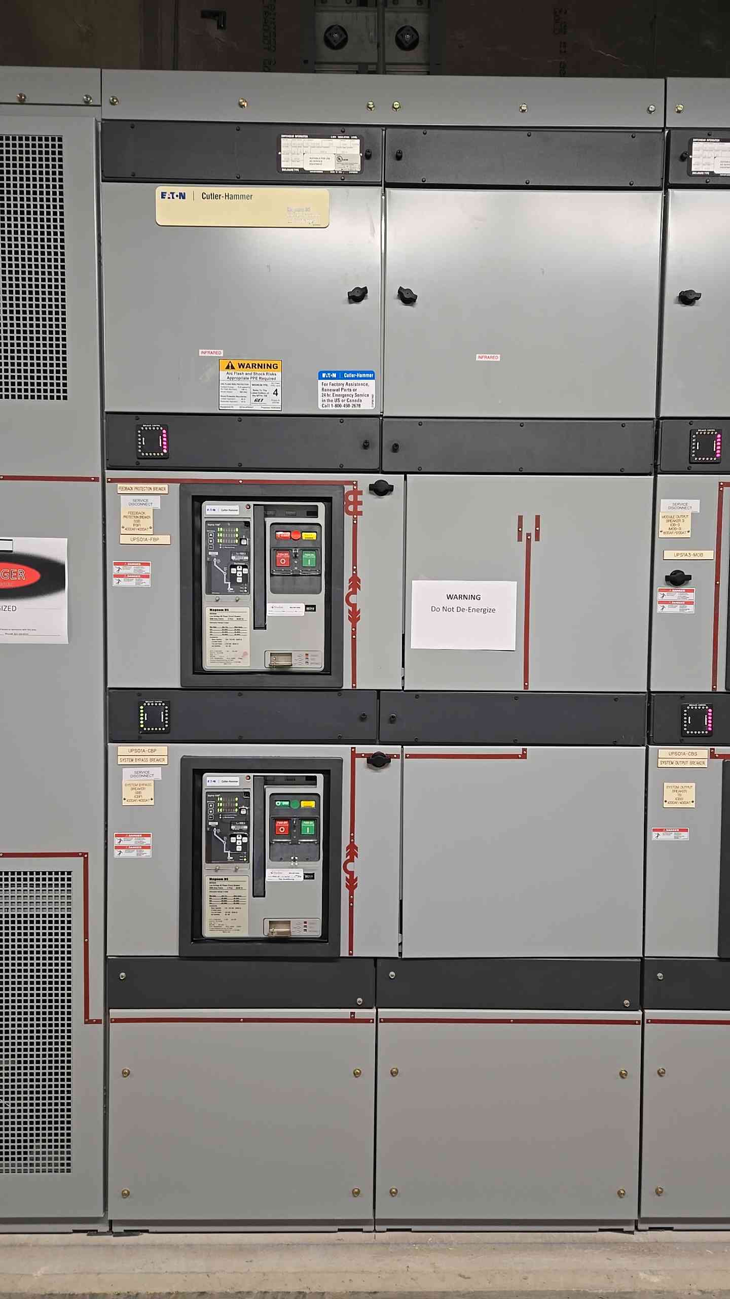 4000A Cutler Hammer Switchgear Transformer & Sys Bypass 7 Section MDS840 MDS816 (107636)