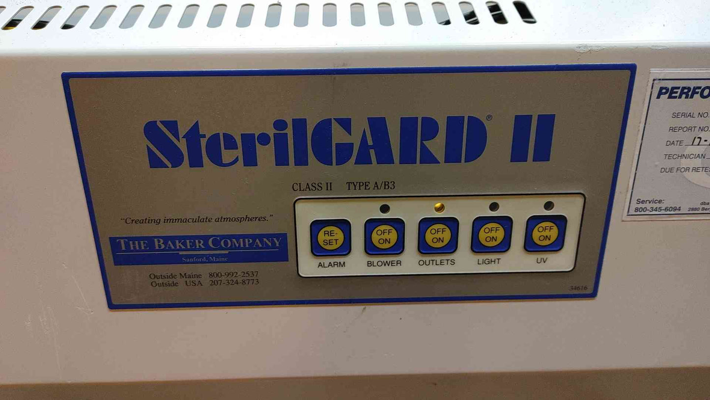 The Baker Company SterilGard 2 Fume Hood 115V SG400 No Filter