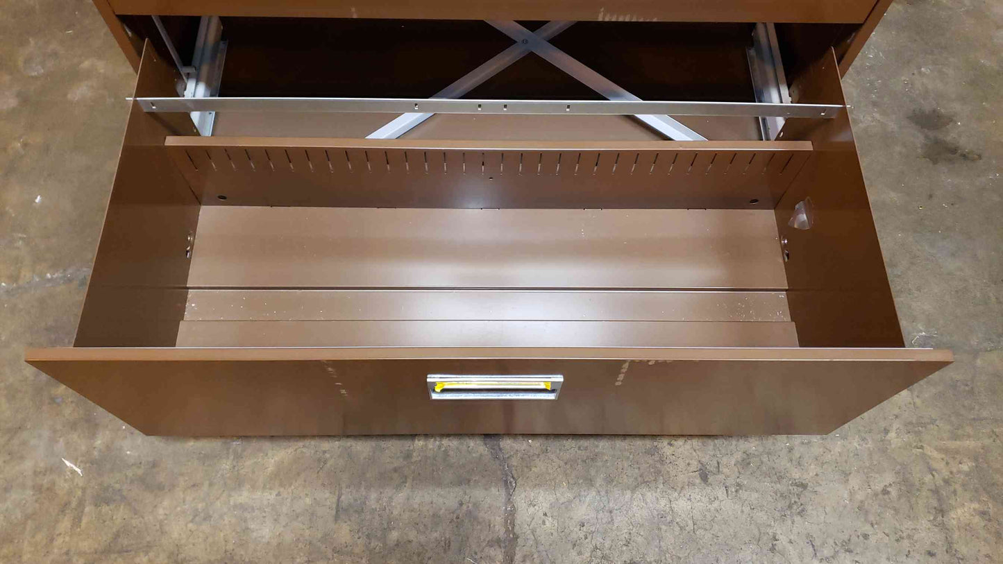 3' Brown 5 Tier Filing Cabinet (SKU: 108009)