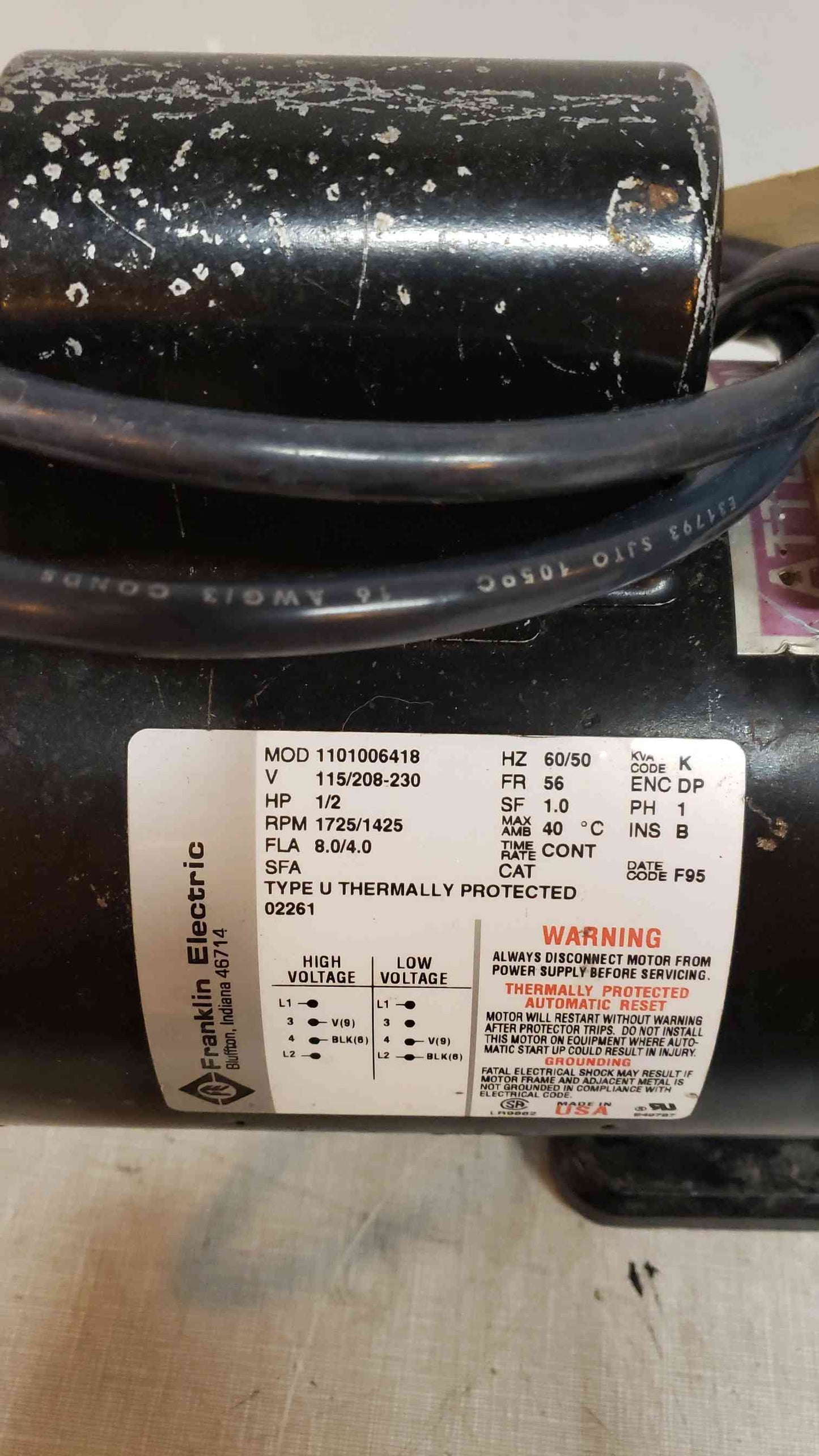 Alcatel Pascal Vacuum Pump 290763 1/2HP (SKU: 108030)