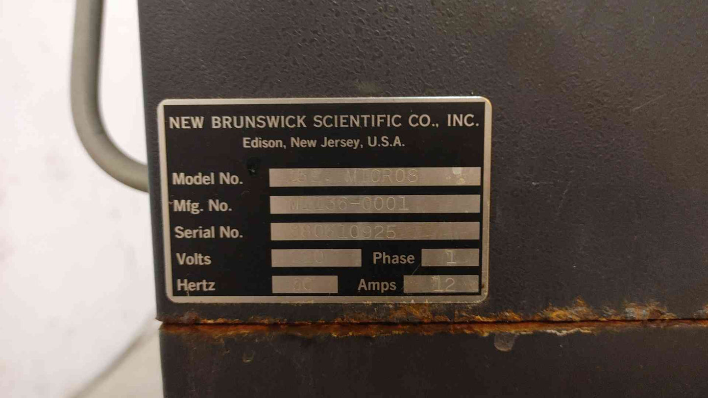 New Brunswick Scientific Lab Fermenter 15L 1PH 220V 12A 15L.MICROS (108061)