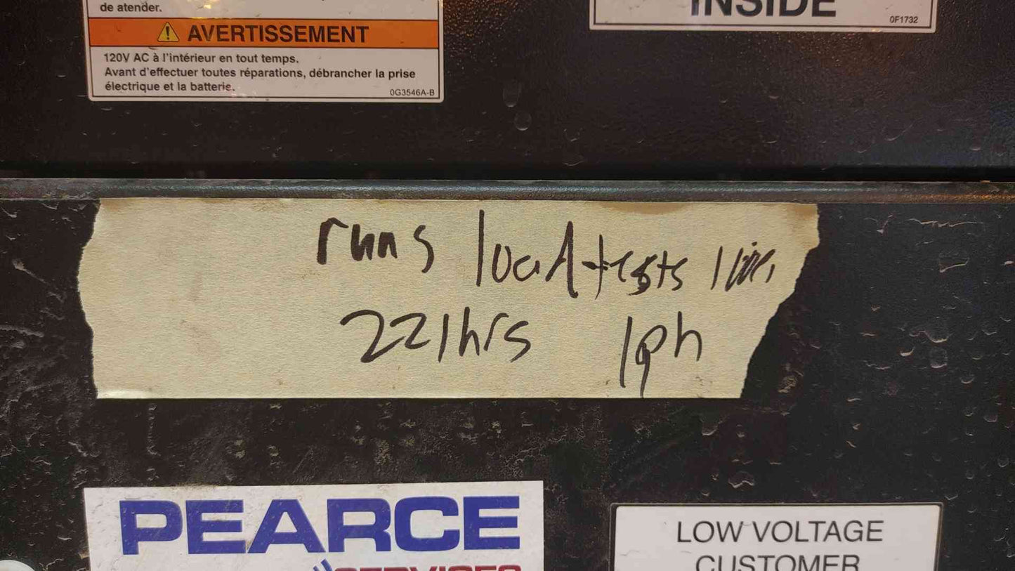 15KW Generac Industrial Power Generator 120/240V 1PH 62A 221Hrs Diesel SD15