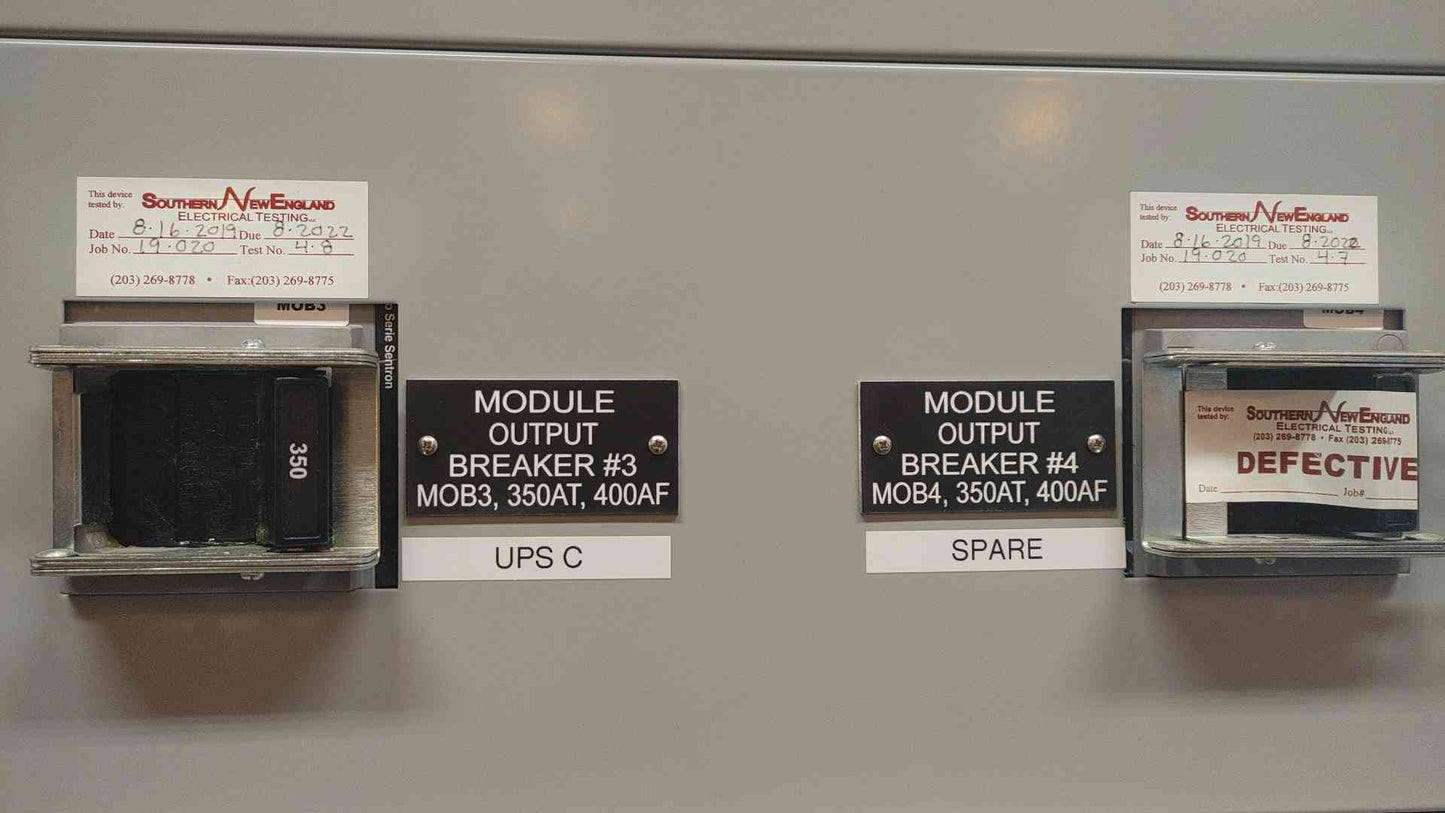 800A Siemens 2 Section Switchboard 480Y/277V 4W 2x 800A Main & 10x 350A Distribution
