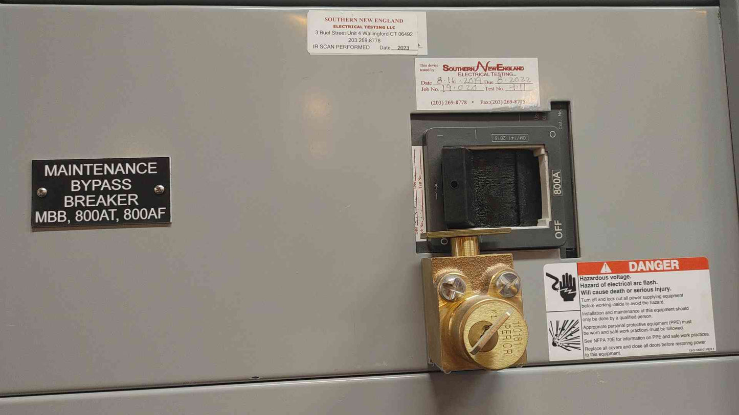 800A Siemens 2 Section Switchboard 480Y/277V 4W 2x 800A Main & 10x 350A Distribution
