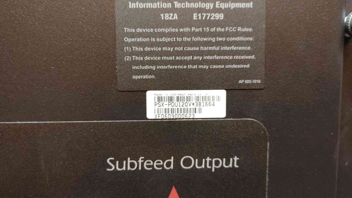 APC PDU MBP 80KVA 480VDC x 120/208v 280A 0G-PD80G6FK1-M1