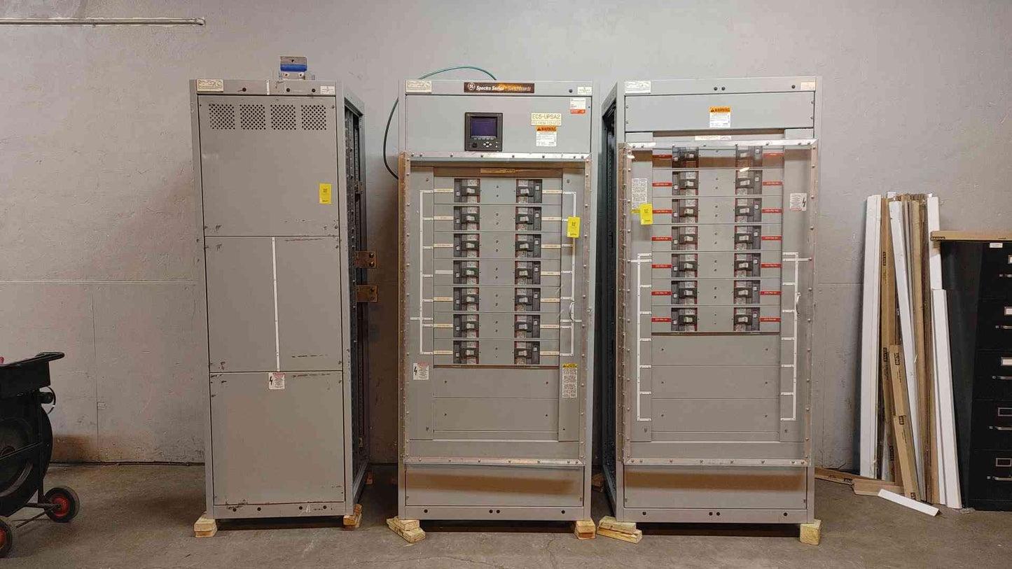 2000A GE Spectra Series Switchboard 3 Section 3PH 480V 28 Distribution & Meter