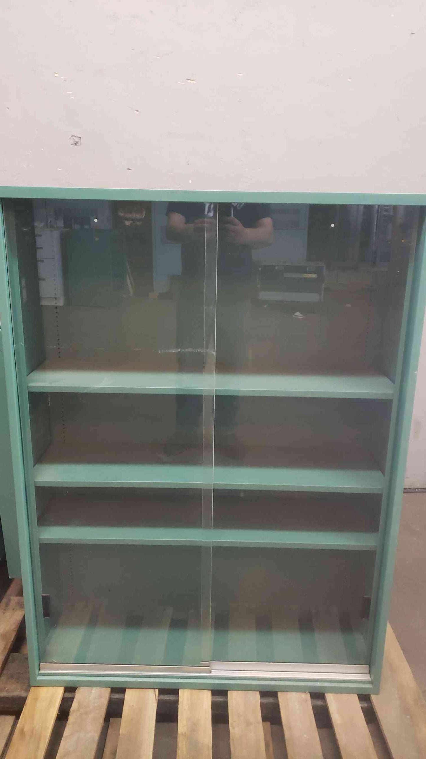 3' Sliding Glass Door Tall Overhead Casework (108497)