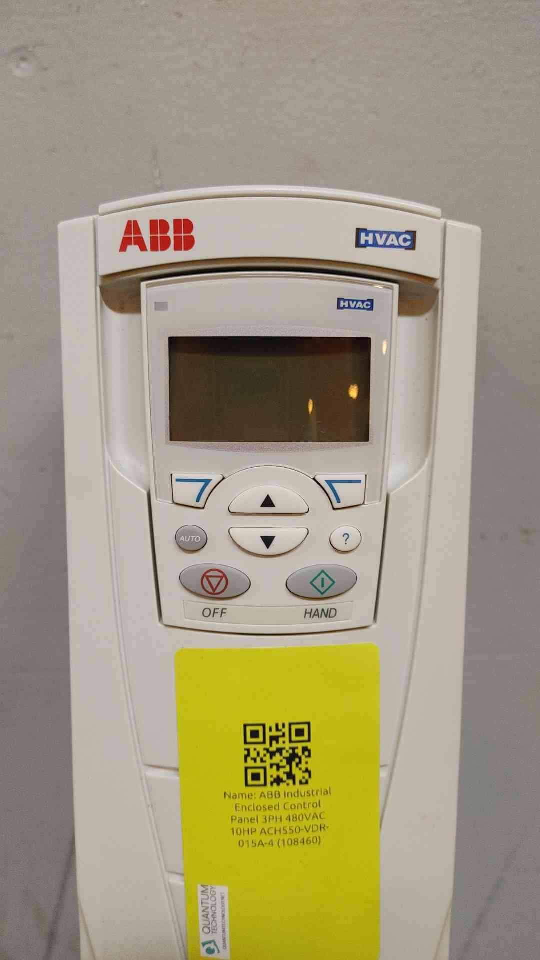 10HP HVAC Drive ABB 3PH 480VAC ACH550-VDR-015A-4 (108460)