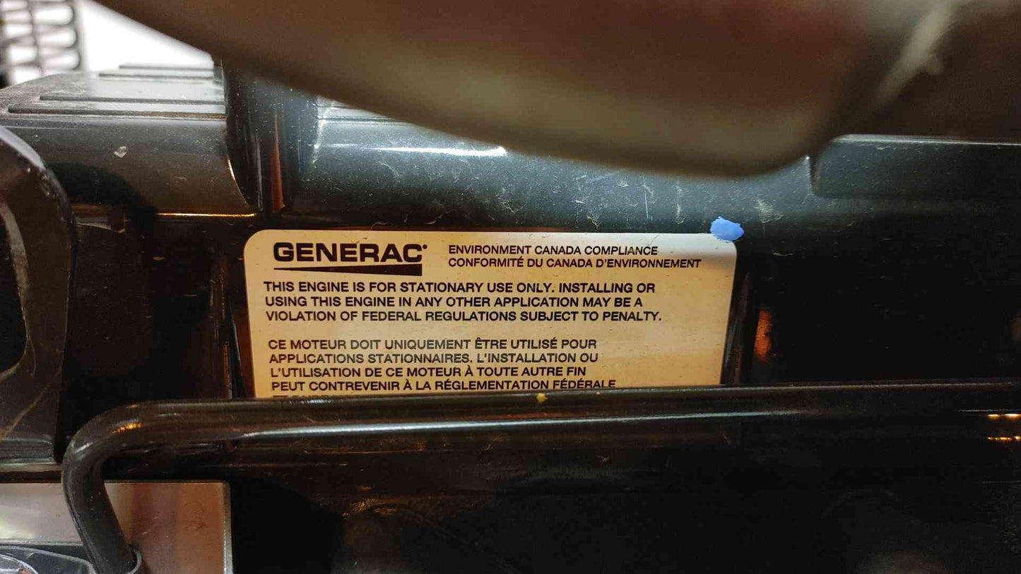 30KW Generac Diesel Generator 1PH 2Hrs 2015 LOAD TESTED (SKU: 108591)