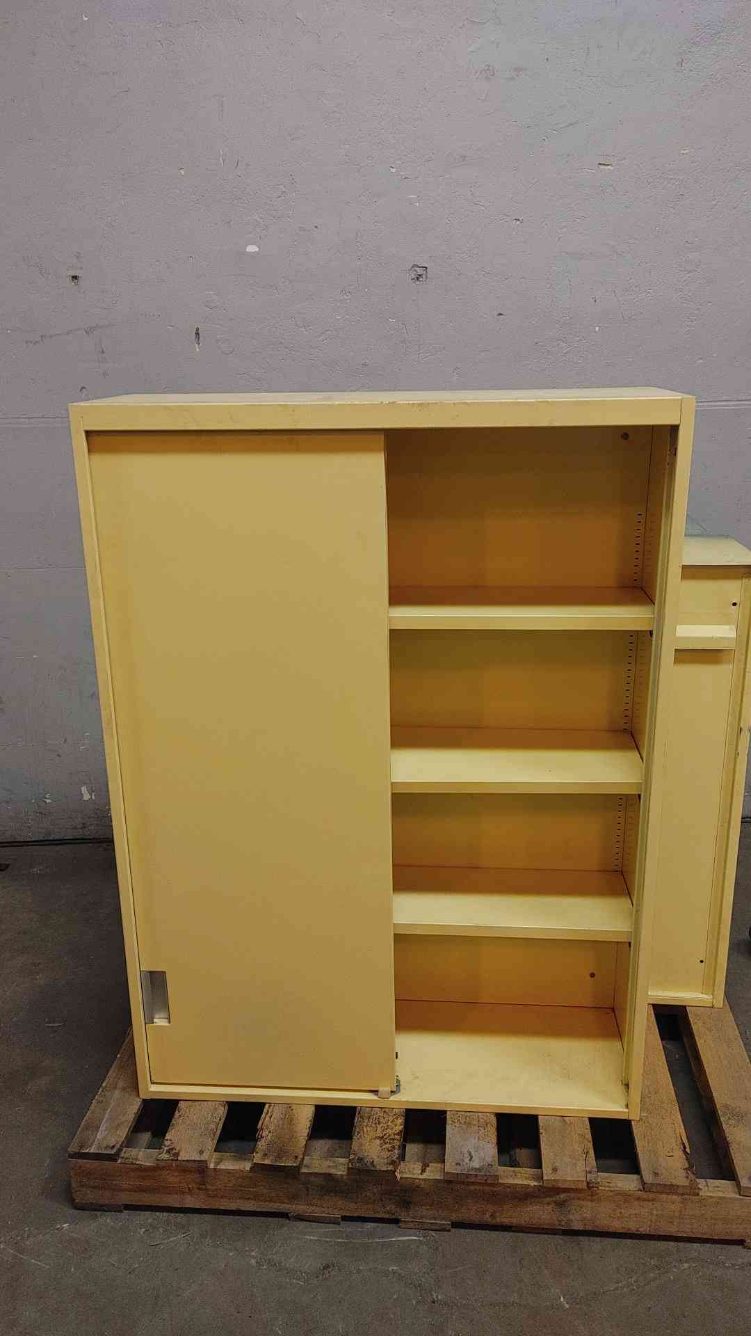 4' Tall Metal Sliding Doors Overhead Casework (108619)
