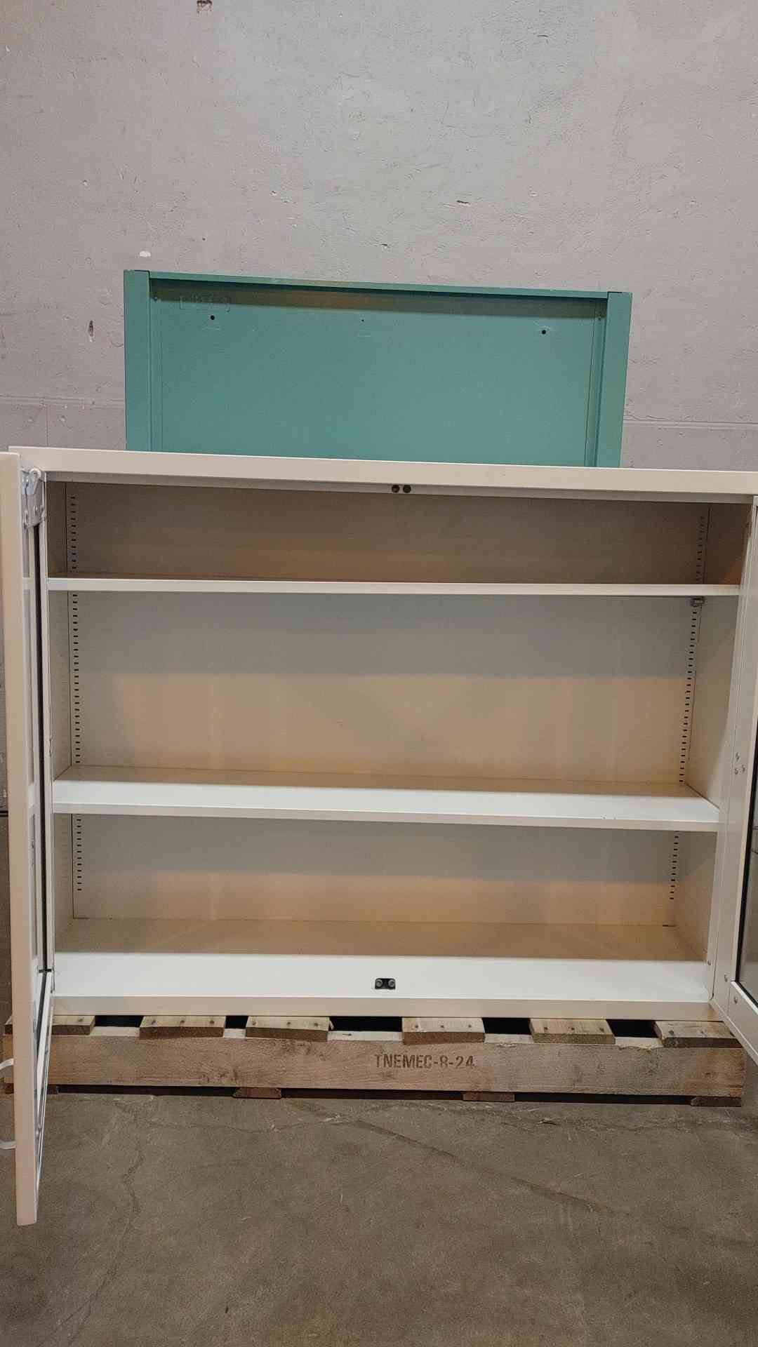 4' Duralab Dual Glass Door Overhead Casework (108701)