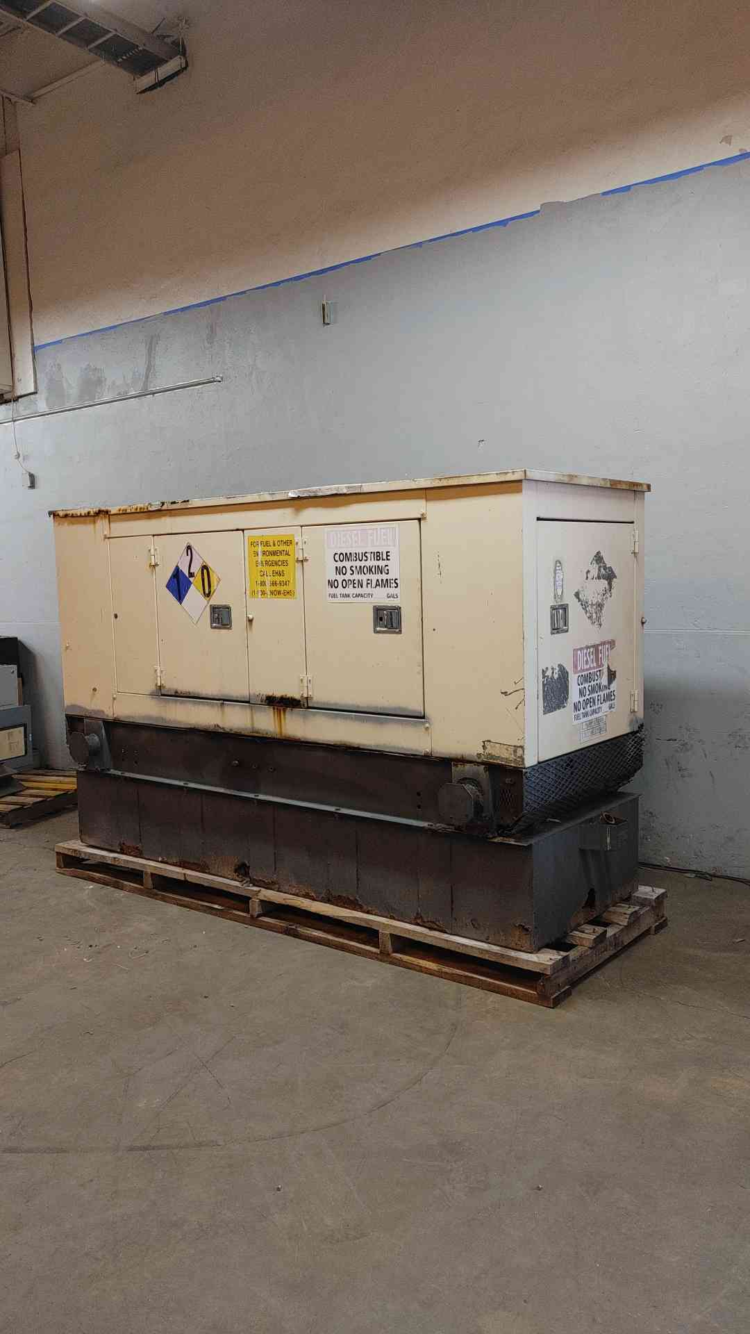 40KW Cat 3054 Generator 1PH 982Hrs Diesel 93A03619-S LOAD TESTED (108782)